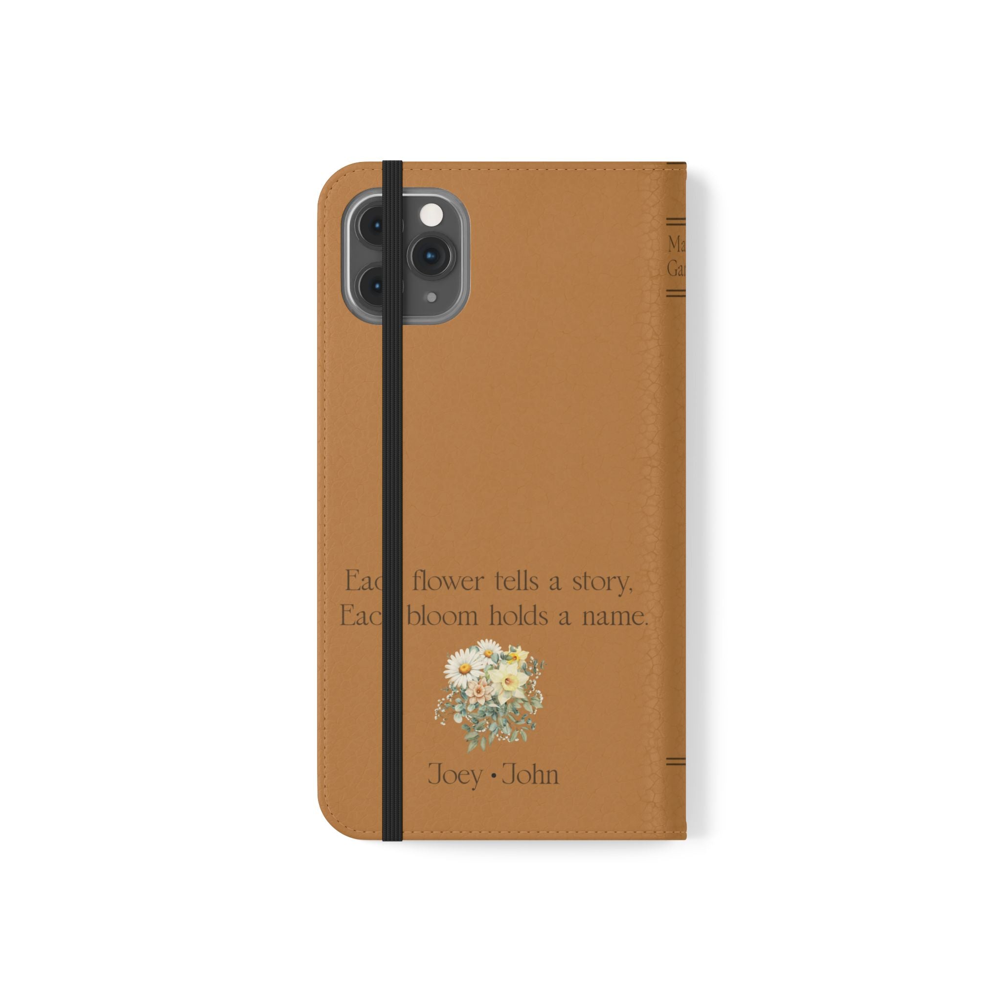 Custom "Mamas Garden" Birth Flower Book Phone Case