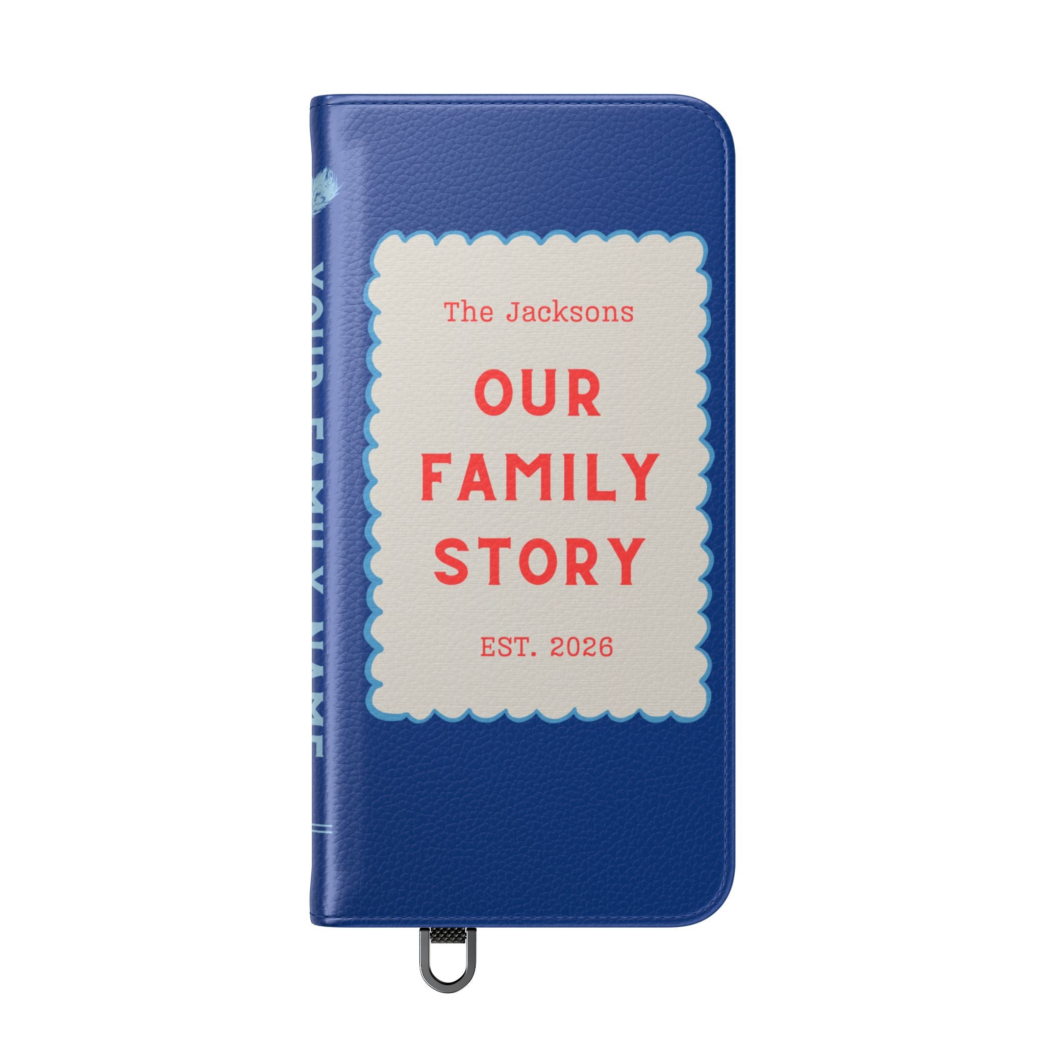 Custom "Our Family Story" Book Phone Case