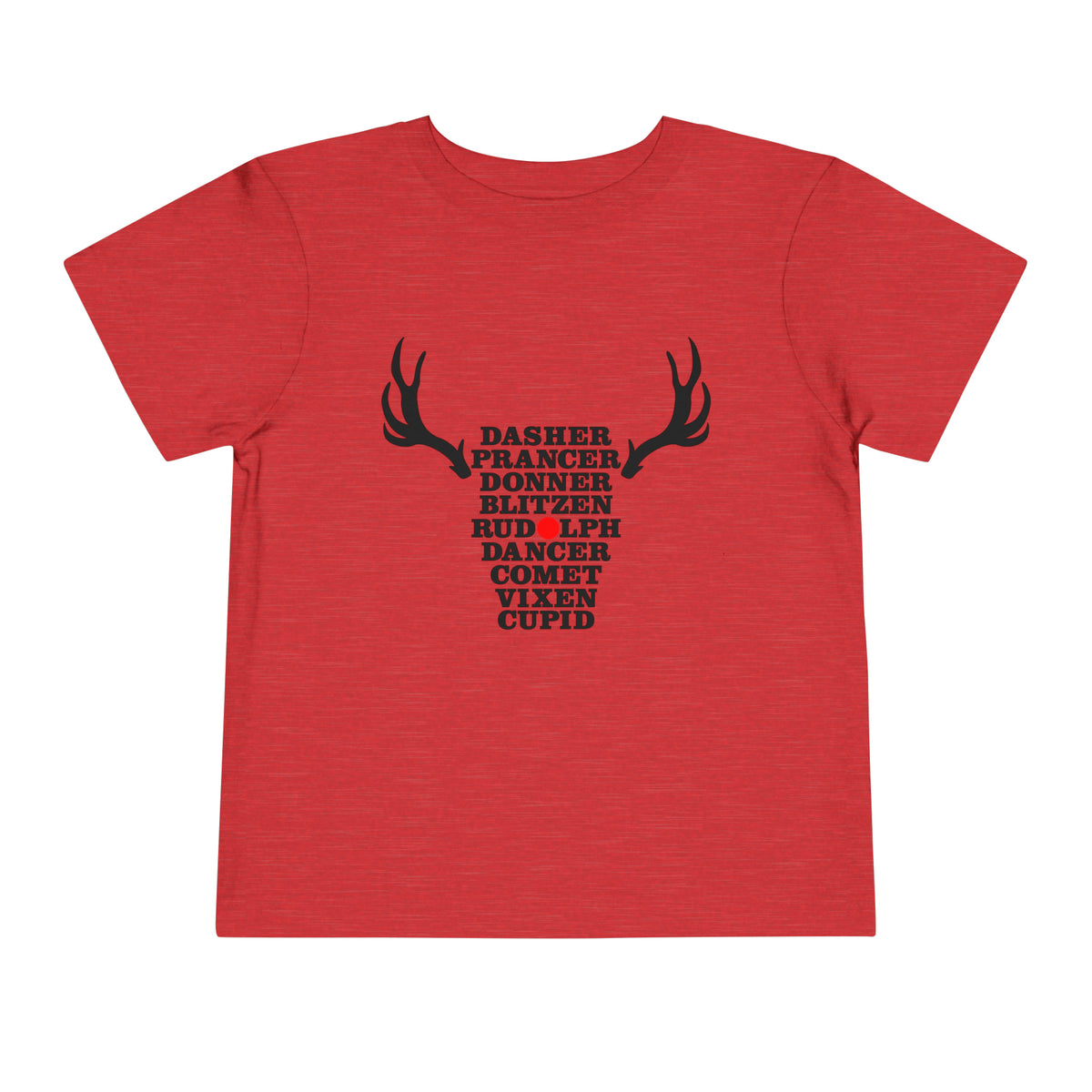 Toddler Christmas Shirt - Names of the Reindeers Christmas Shirt - Holiday Natural Infant, Toddler & Youth Tee - Gathering Littles