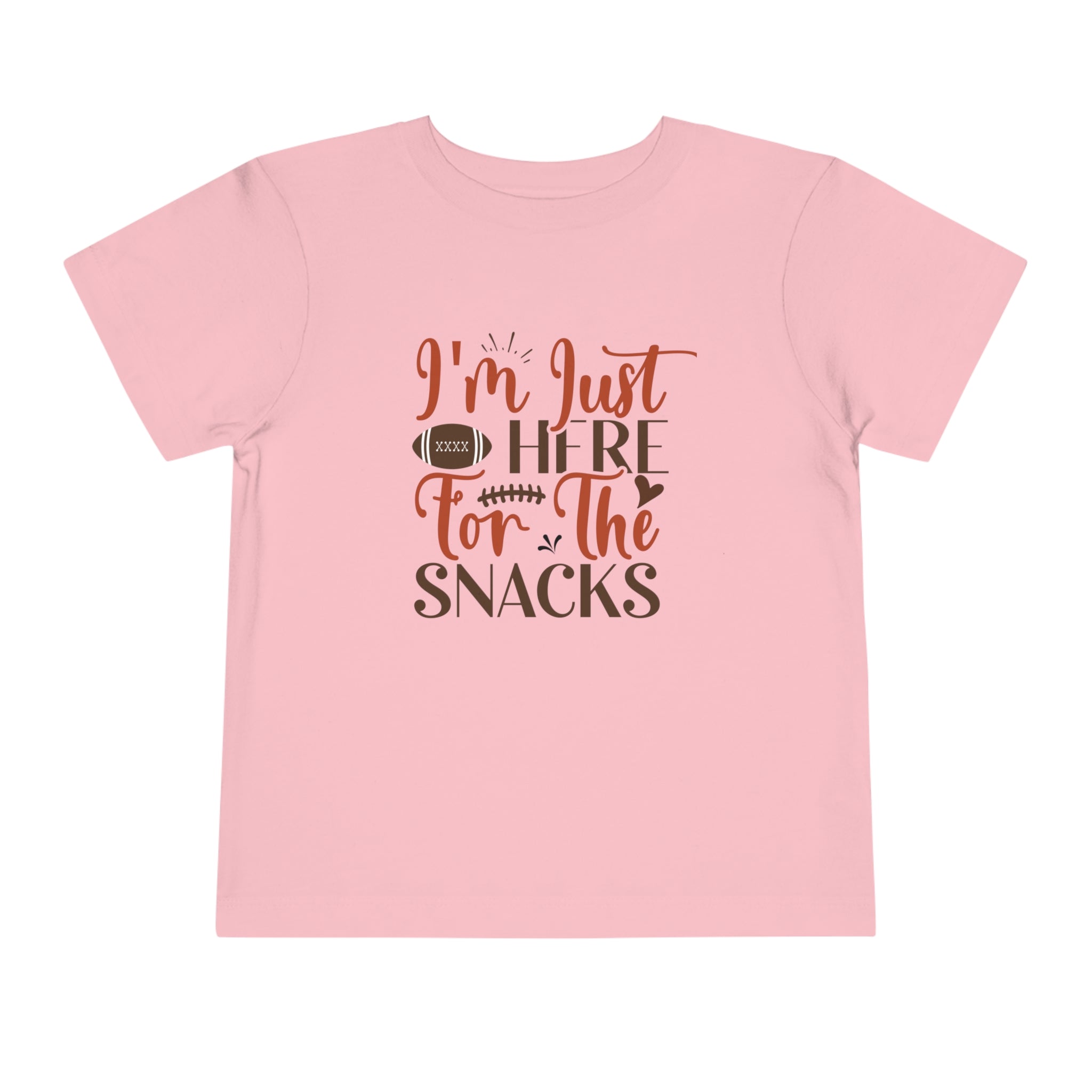 Football Season Toddler Tee, "Just Here for the Snacks" Tee - Gathering Littles