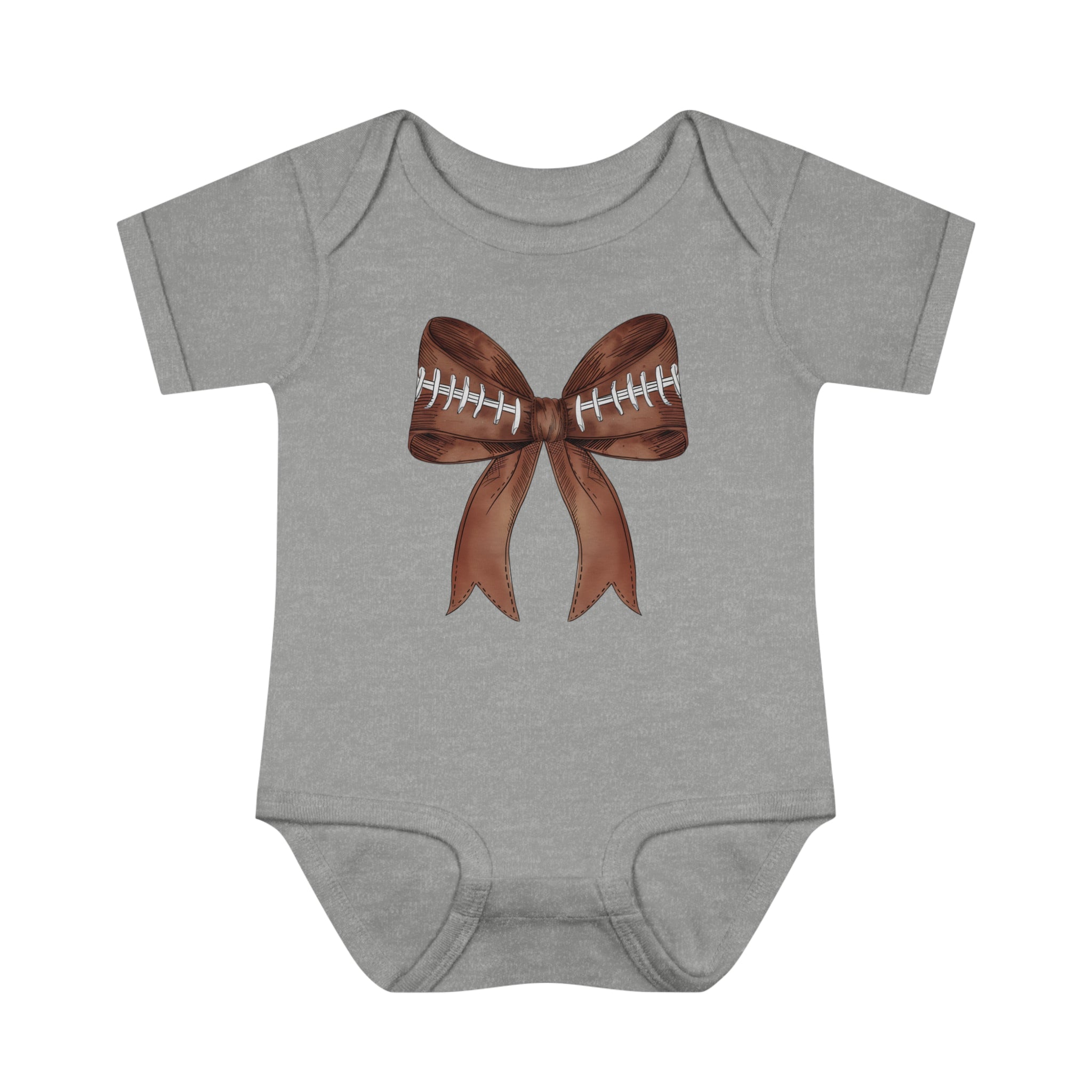 Baby Football Bow Bodsuit