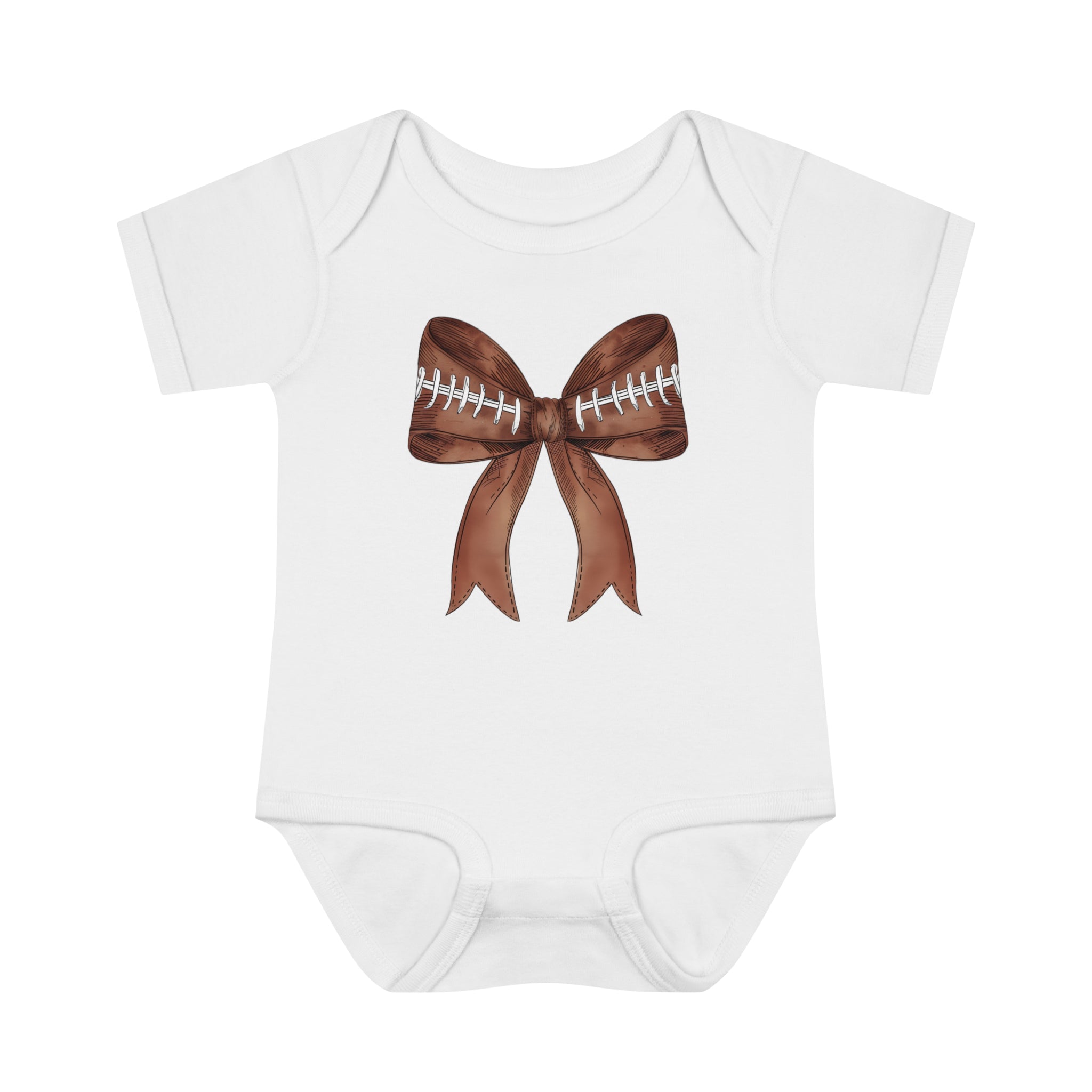Baby Football Bow Bodsuit