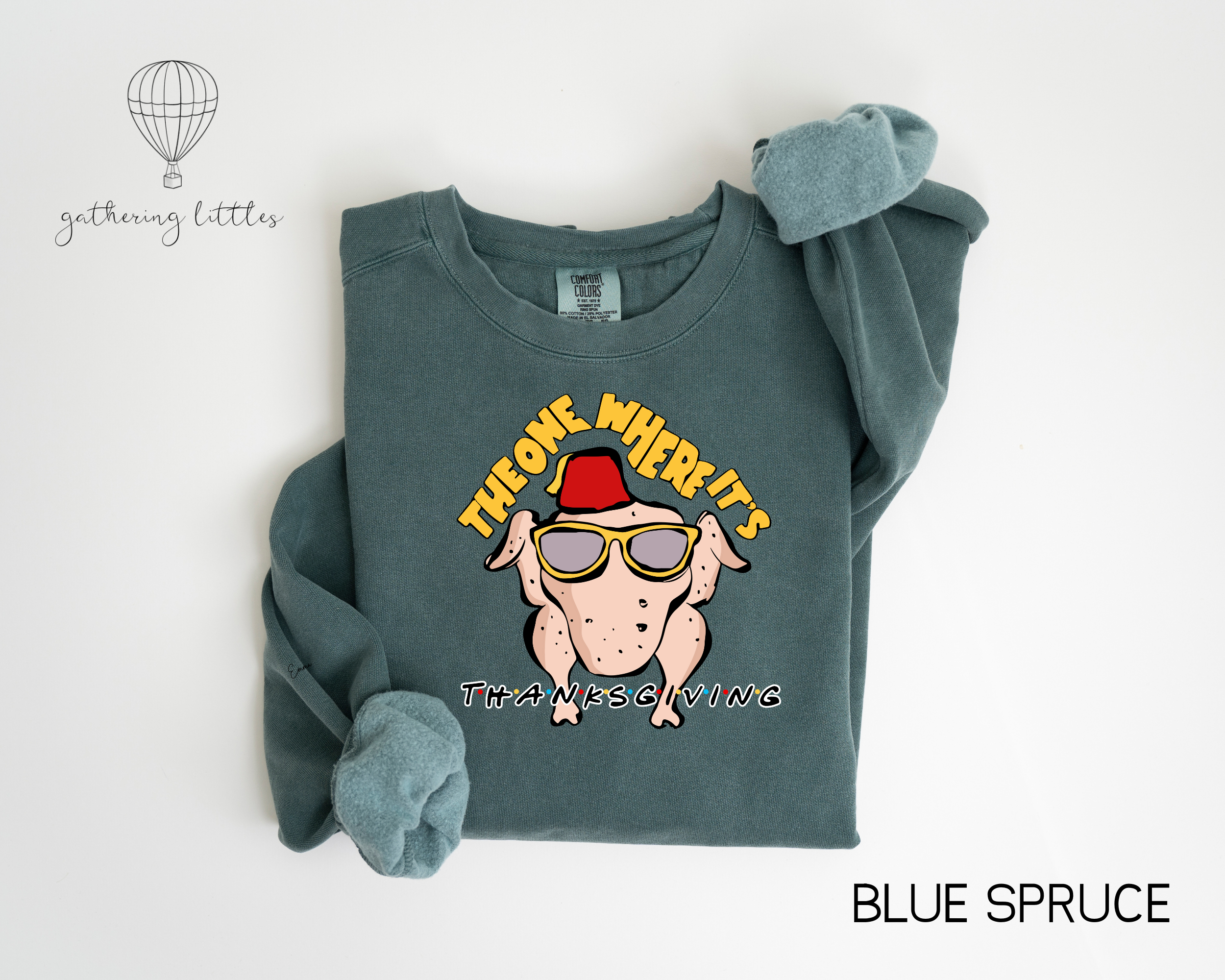 Friends Thanksgiving Sweatshirt, Unisex, Monica&