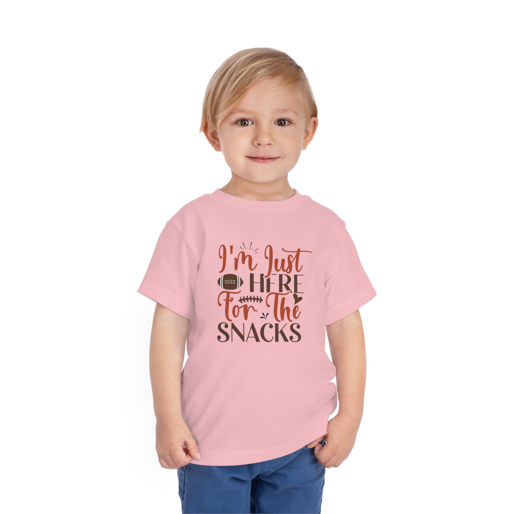 Football Season Toddler Tee, "Just Here for the Snacks" Tee - Gathering Littles