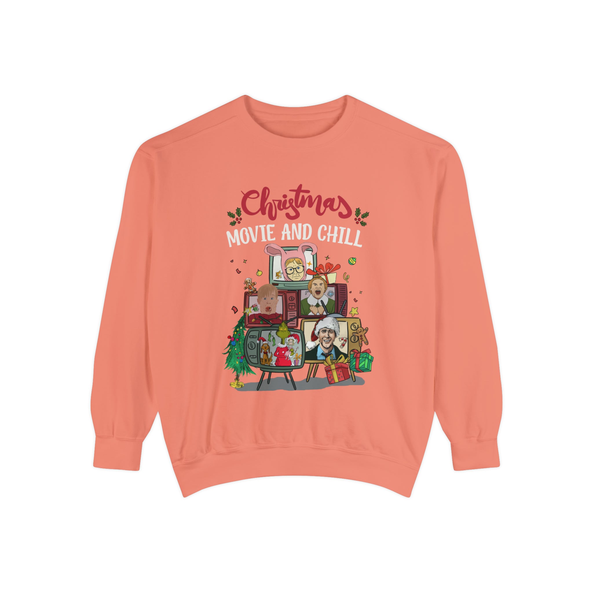 Vintage Christmas Movie Sweatshirt, Christmas Movie Characters T-Shirt, Home Alone, Grinch, Elf Christmas Shirt, Christmas Gift - Gathering Littles