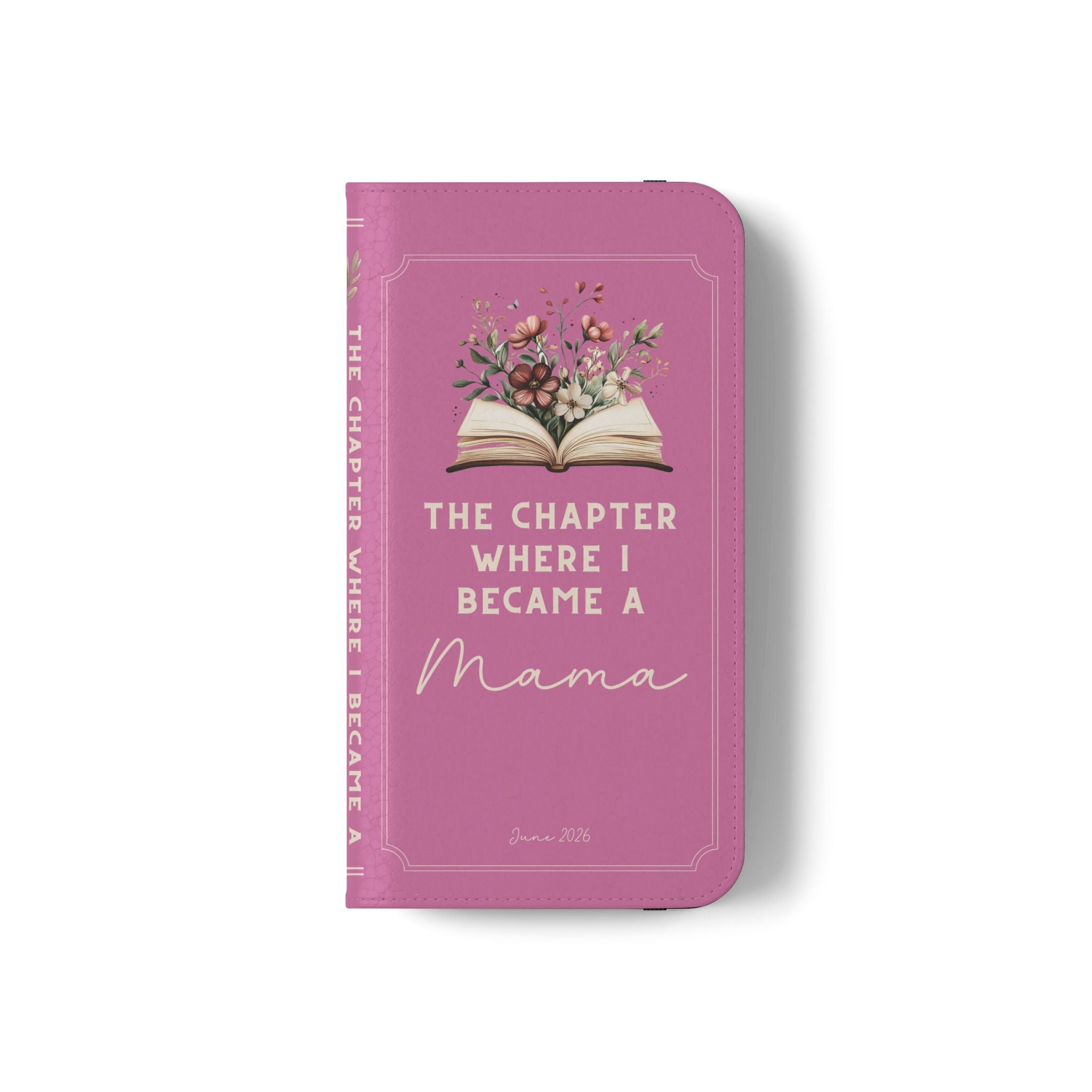 Custom "First Chapter" Book Phone Case for New Moms