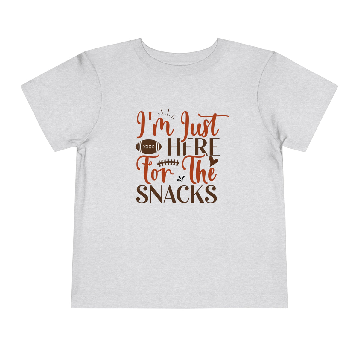 Football Season Toddler Tee, "Just Here for the Snacks" Tee - Gathering Littles