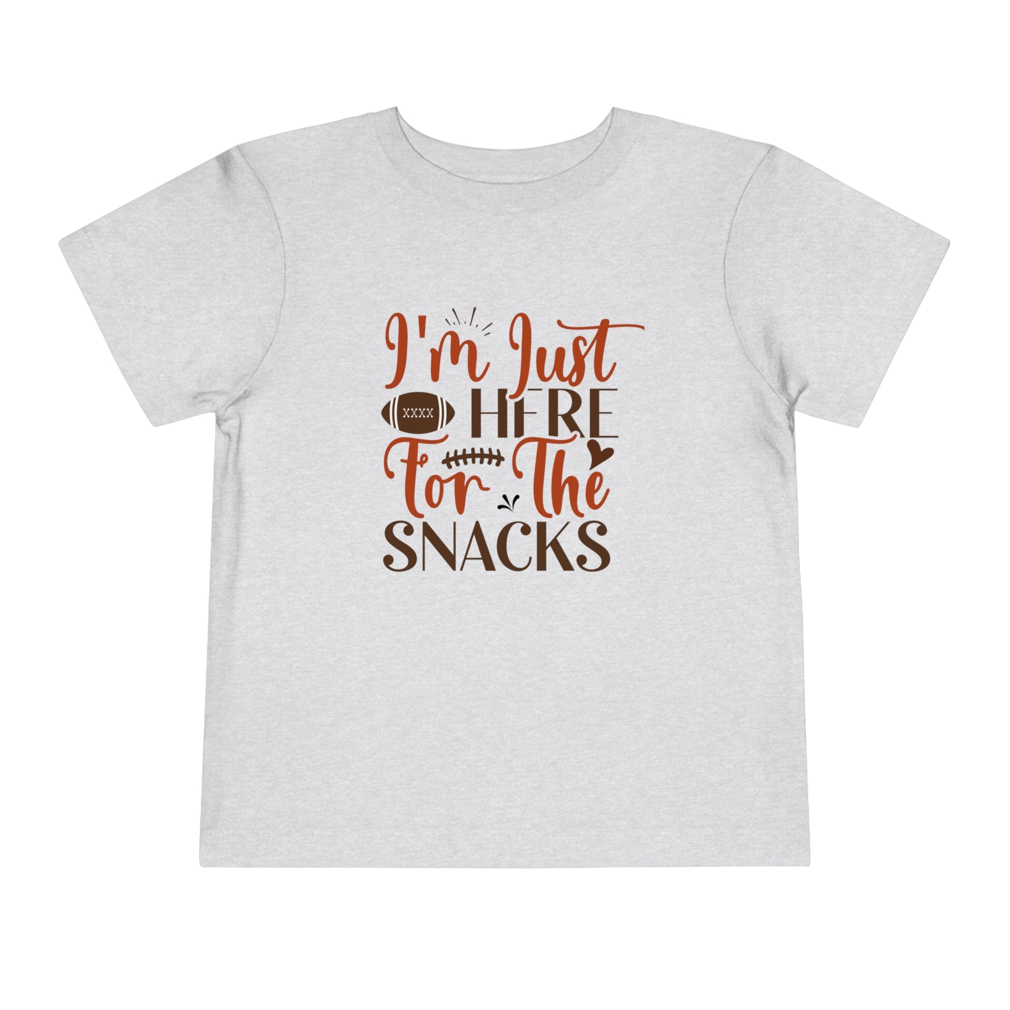 Football Season Toddler Tee, "Just Here for the Snacks" Tee - Gathering Littles