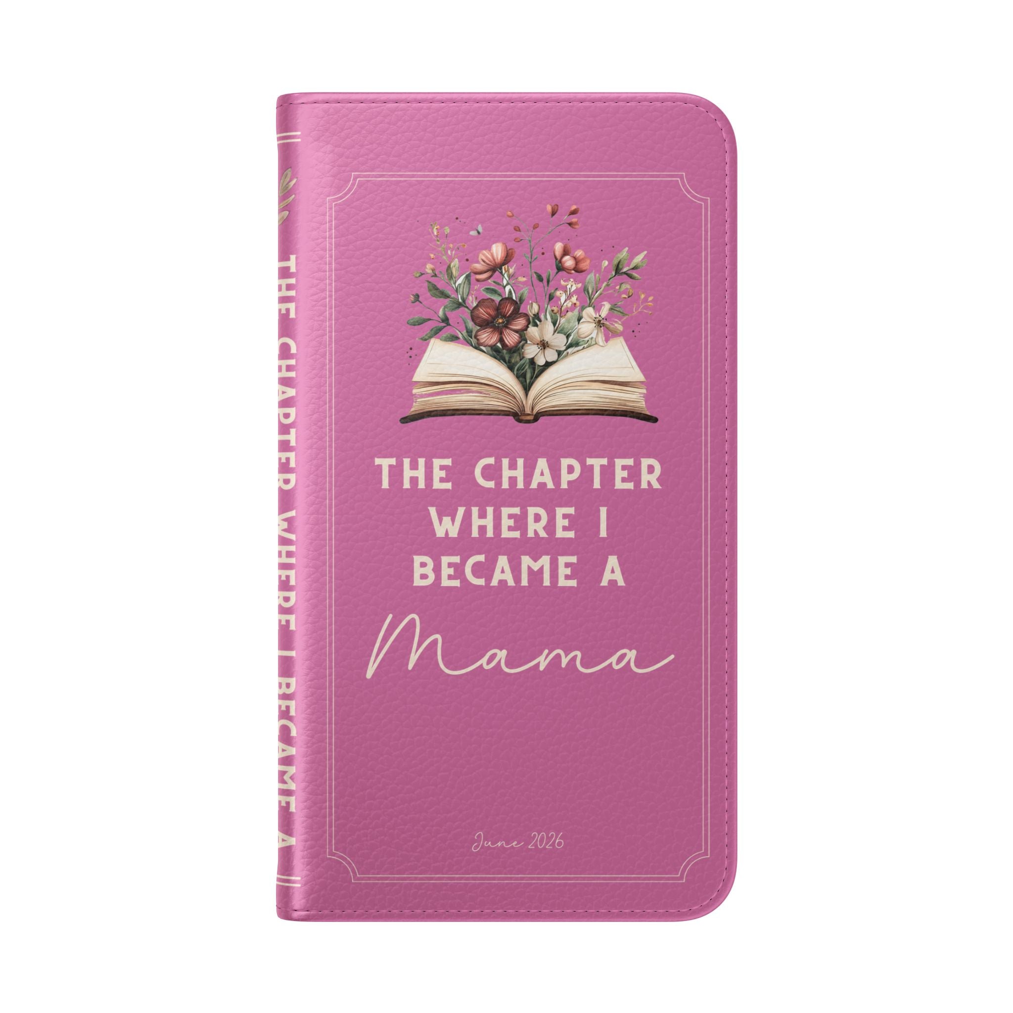 Custom "First Chapter" Book Phone Case for New Moms