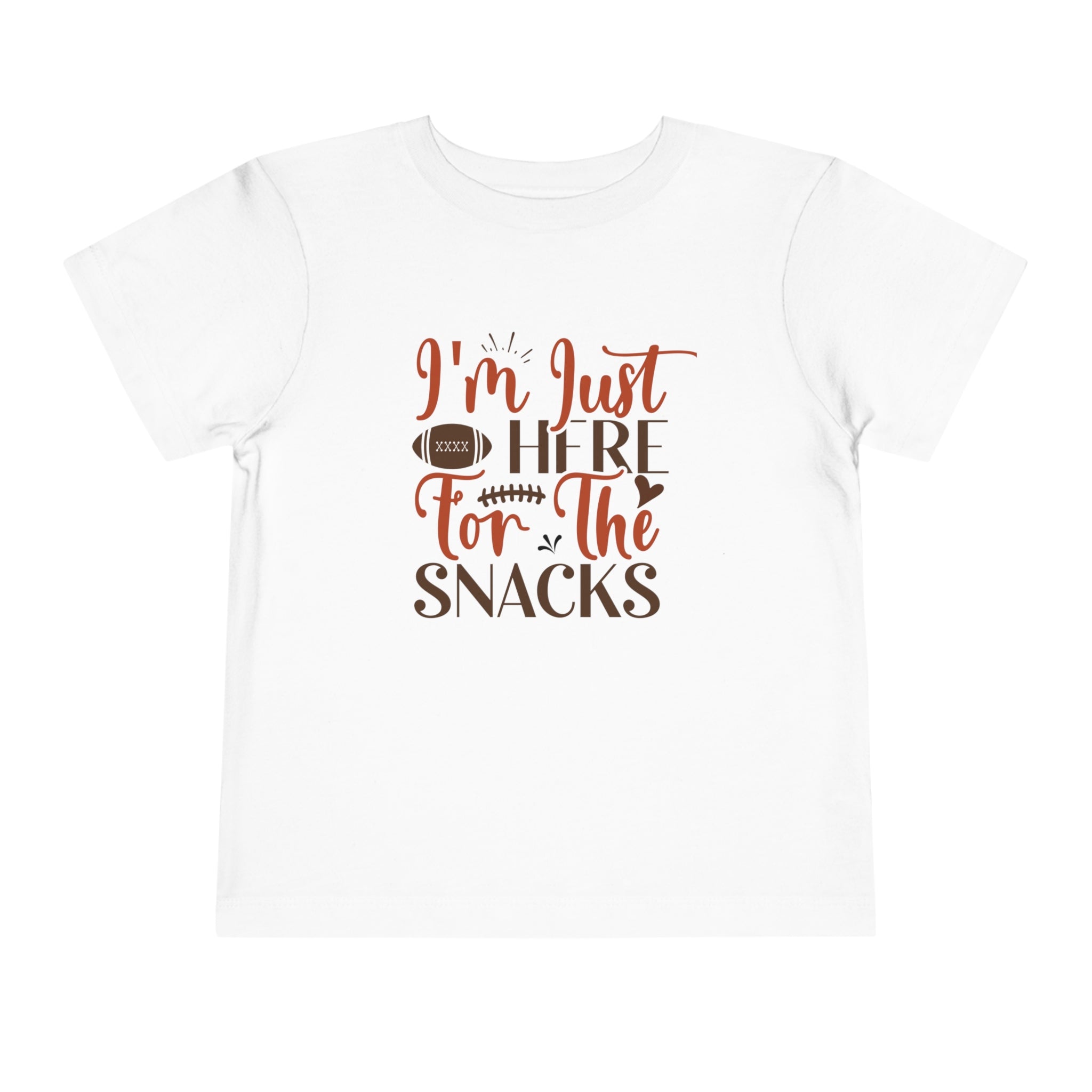 Football Season Toddler Tee, "Just Here for the Snacks" Tee - Gathering Littles