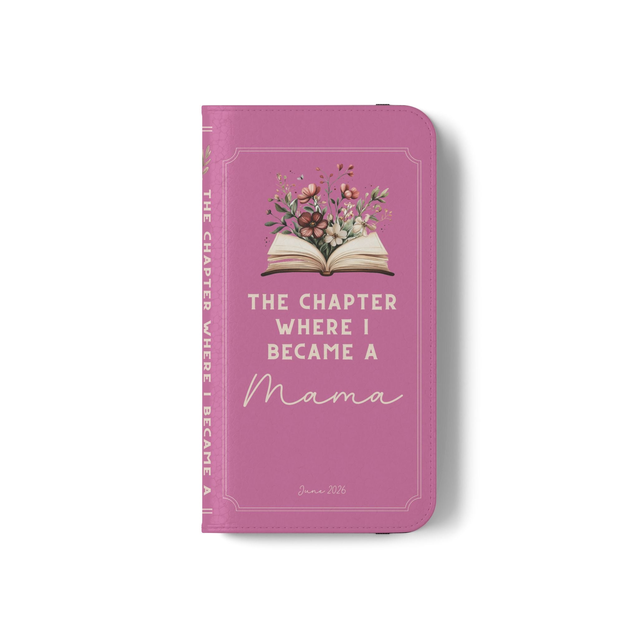 Custom "First Chapter" Book Phone Case for New Moms