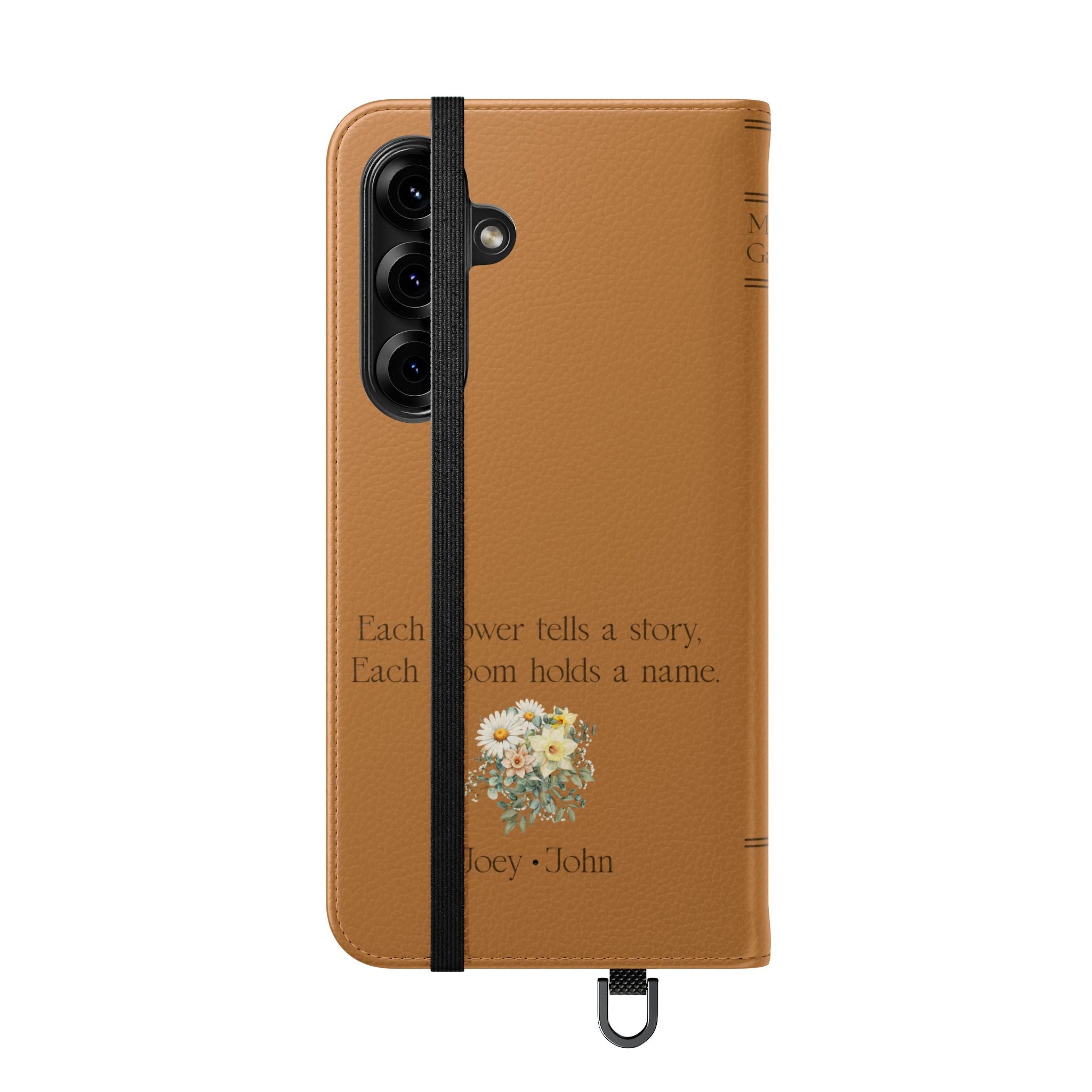 Custom "Mamas Garden" Birth Flower Book Phone Case