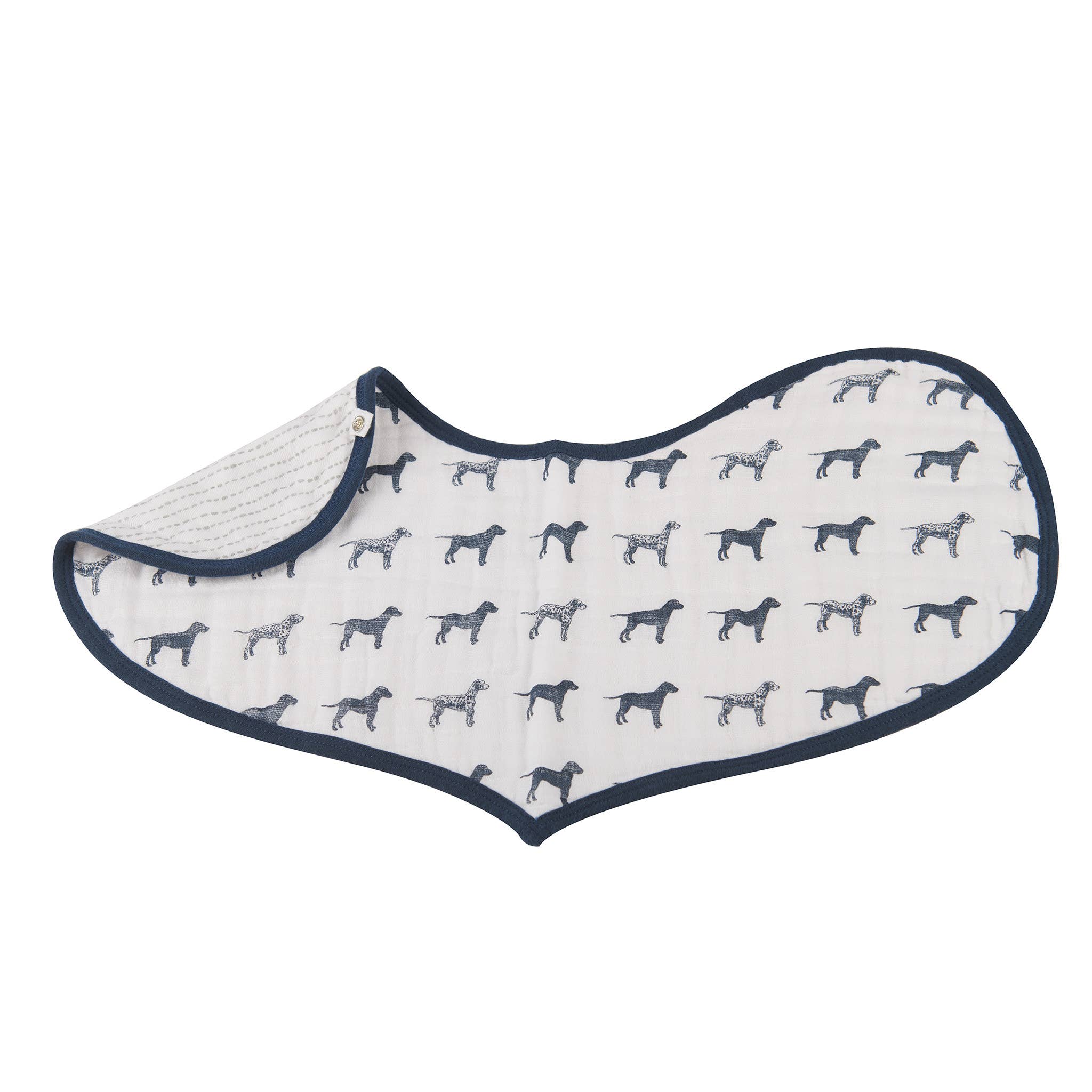 Fire Truck and Dalmatian Heart Bibs; Cotton - Set of 2