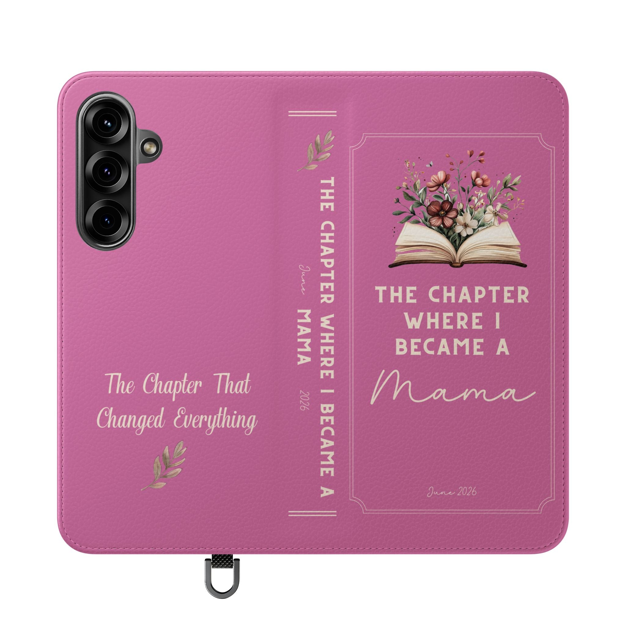 Custom "First Chapter" Book Phone Case for New Moms