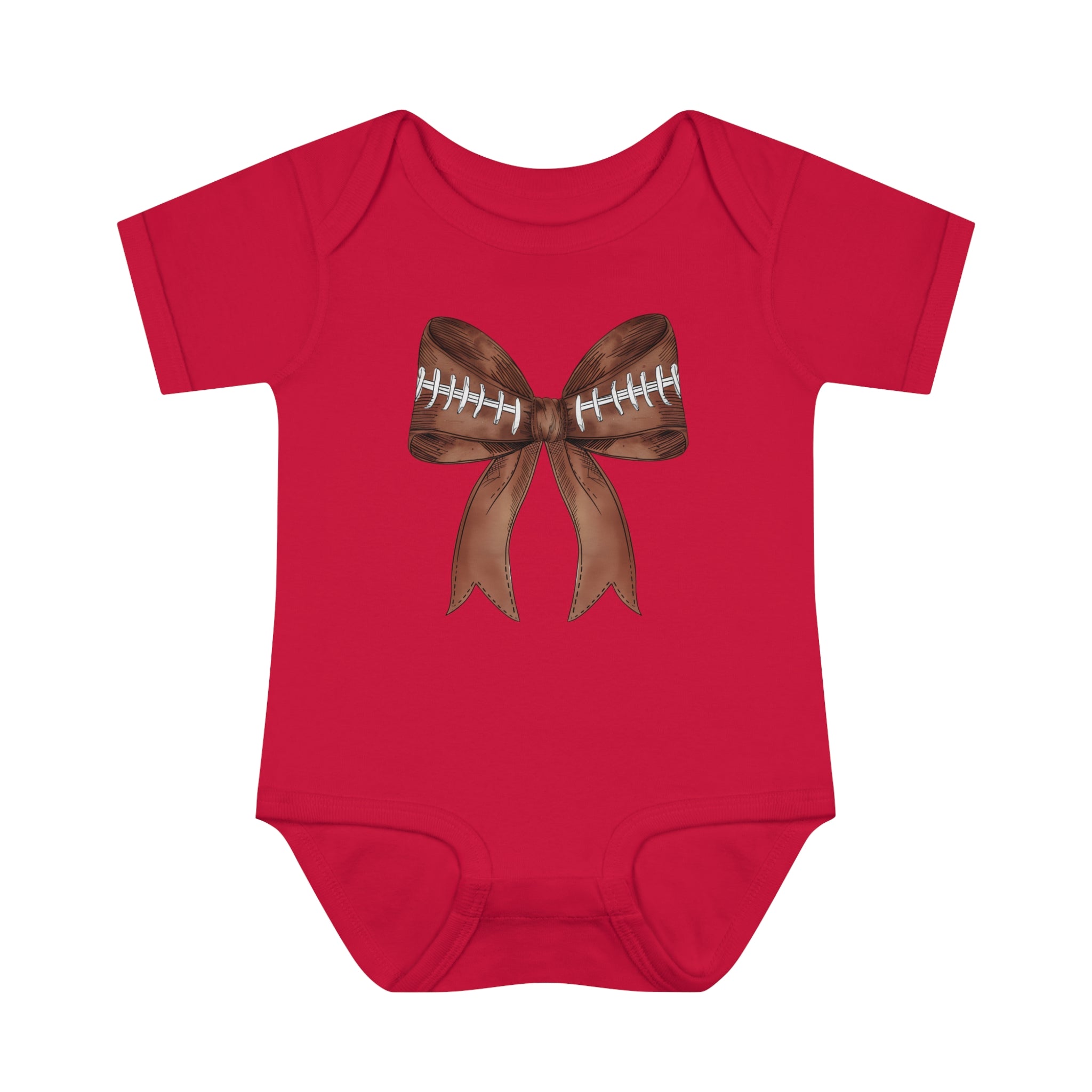 Baby Football Bow Bodsuit