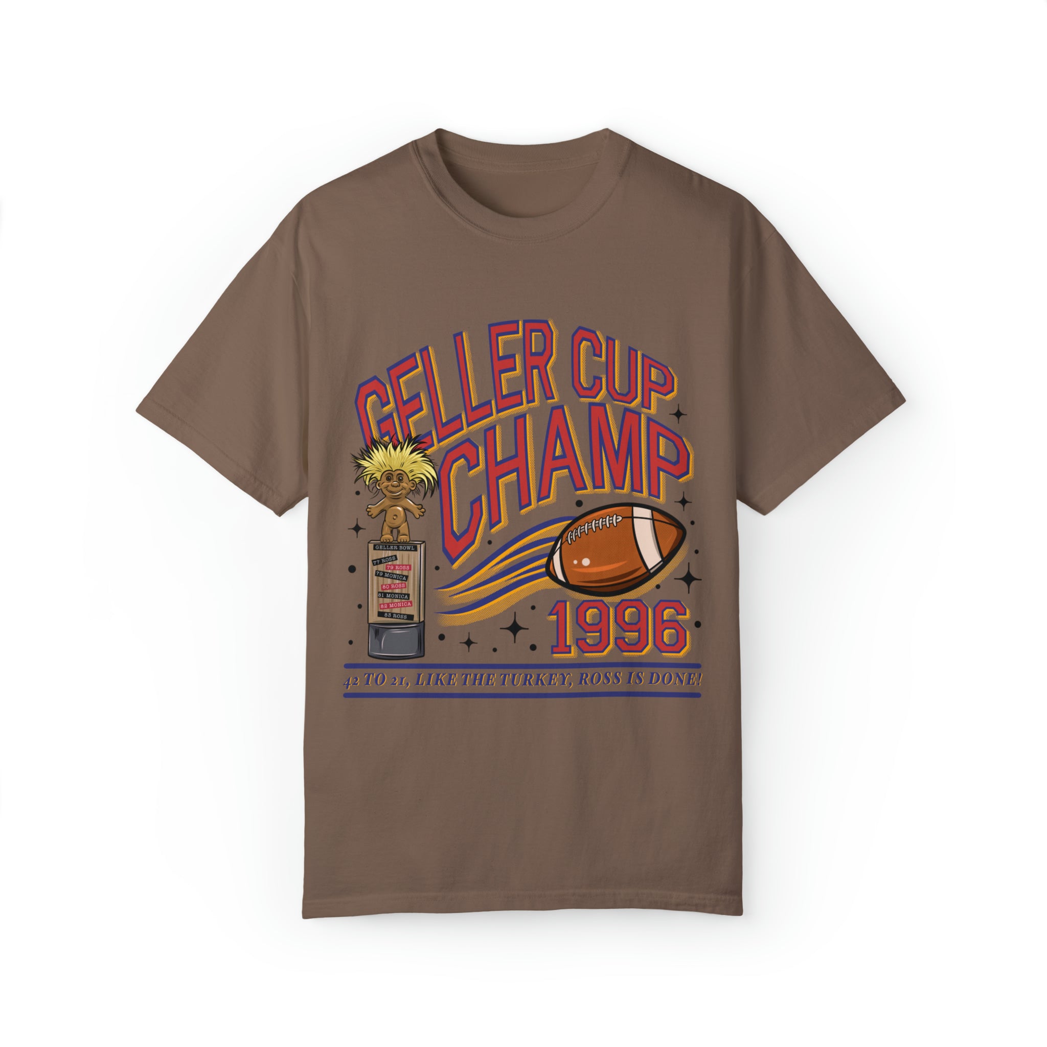 Geller Cup Champ Shirt, Thanksgiving Shirts, Friends Thanksgiving Tee, Friendsgiving Shirts, Football Shirt, Geller Bowl, Turkeybowl Shirt - Gathering Littles