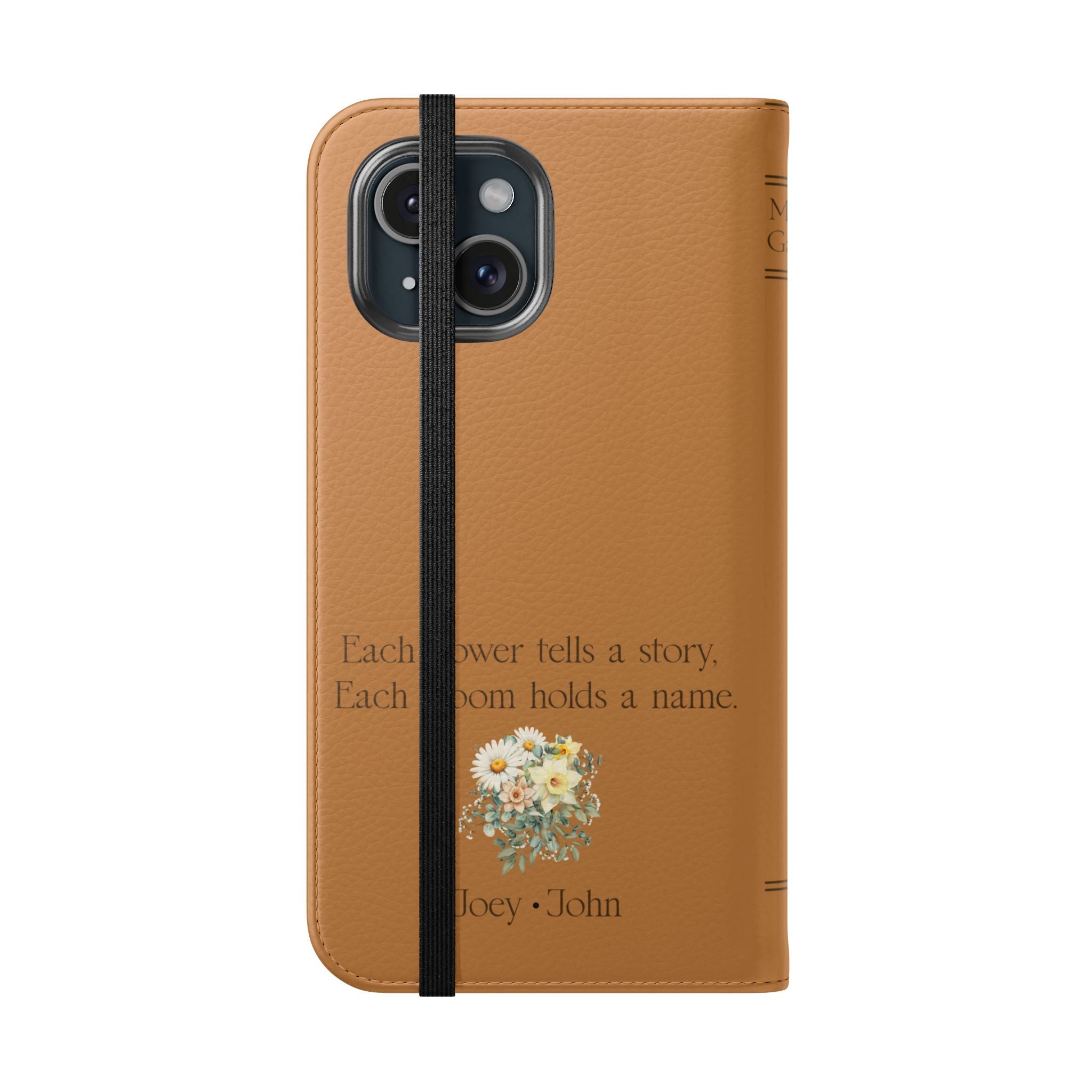 Custom "Mamas Garden" Birth Flower Book Phone Case
