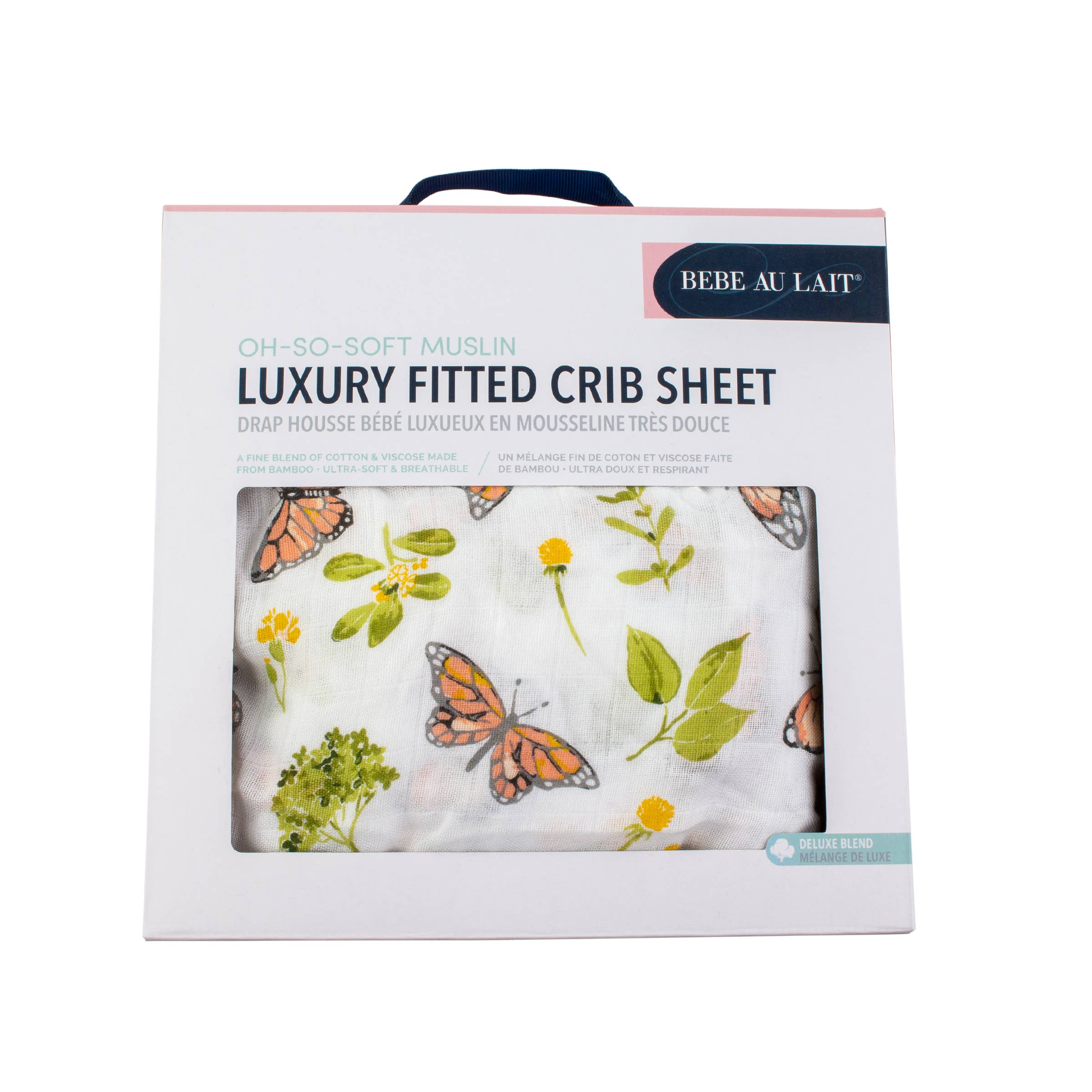 Butterfly Oh-So-Soft Muslin Crib Sheet