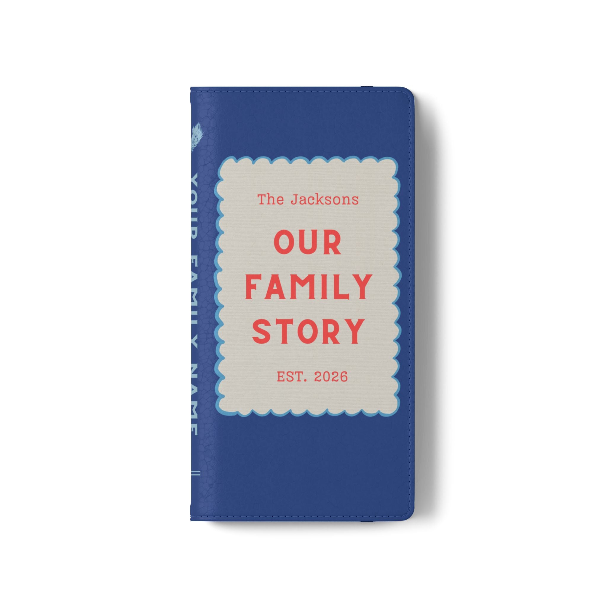 Custom "Our Family Story" Book Phone Case