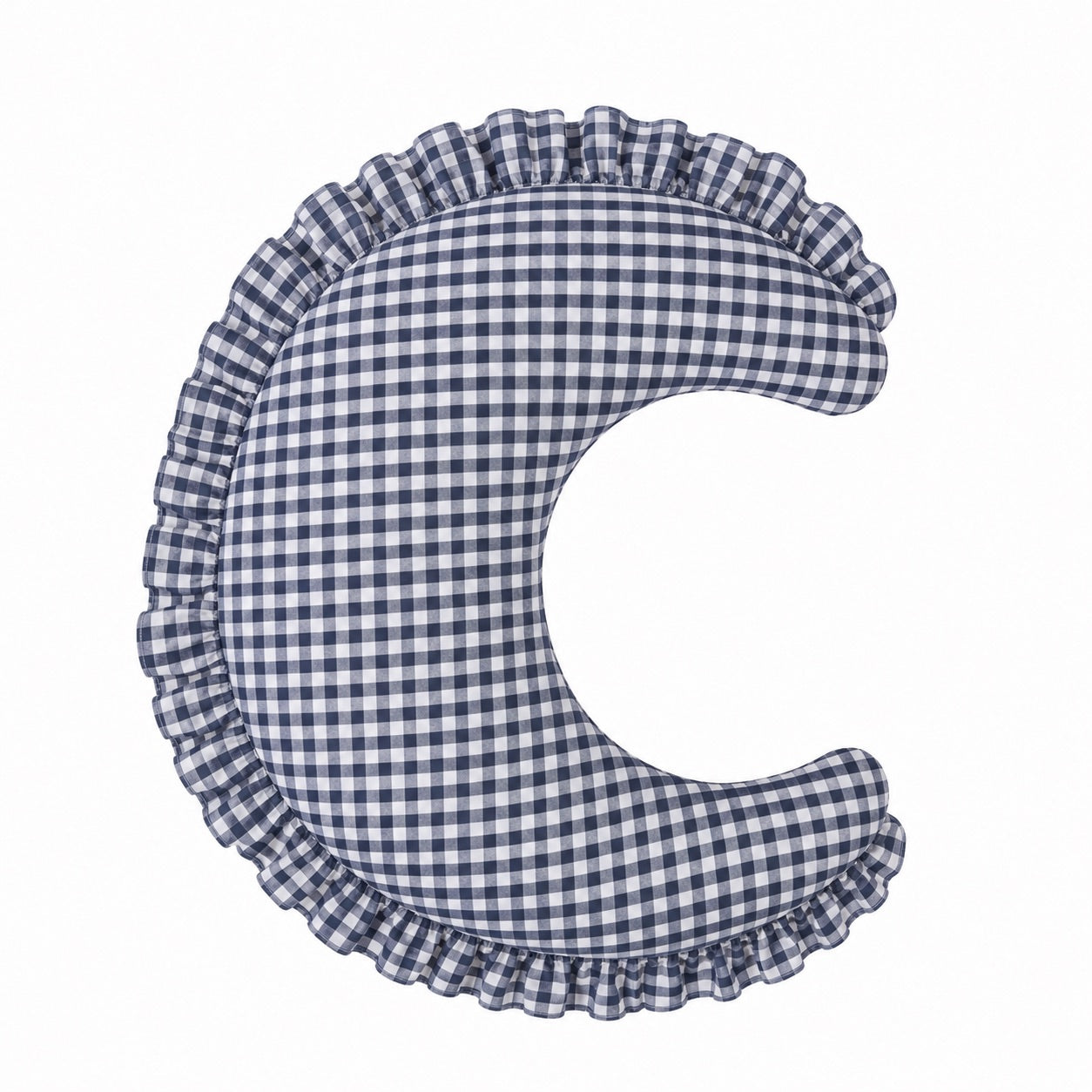 Gingham Feeding Support Ruffle Nursing Pillow Cover