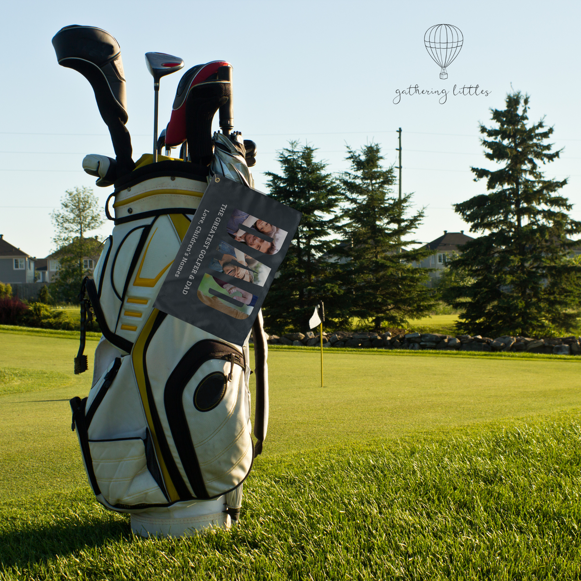 Personalized Dad Golf Towel