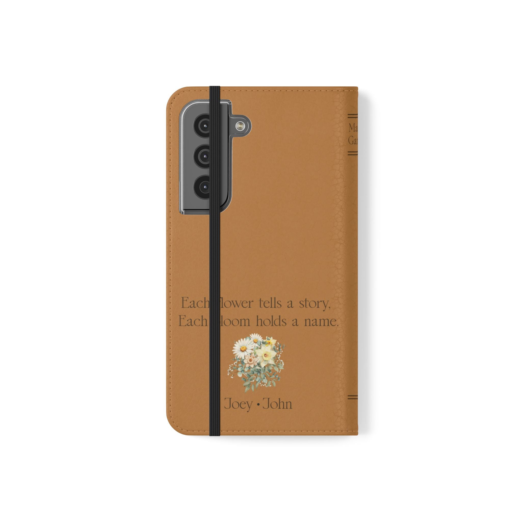 Custom "Mamas Garden" Birth Flower Book Phone Case