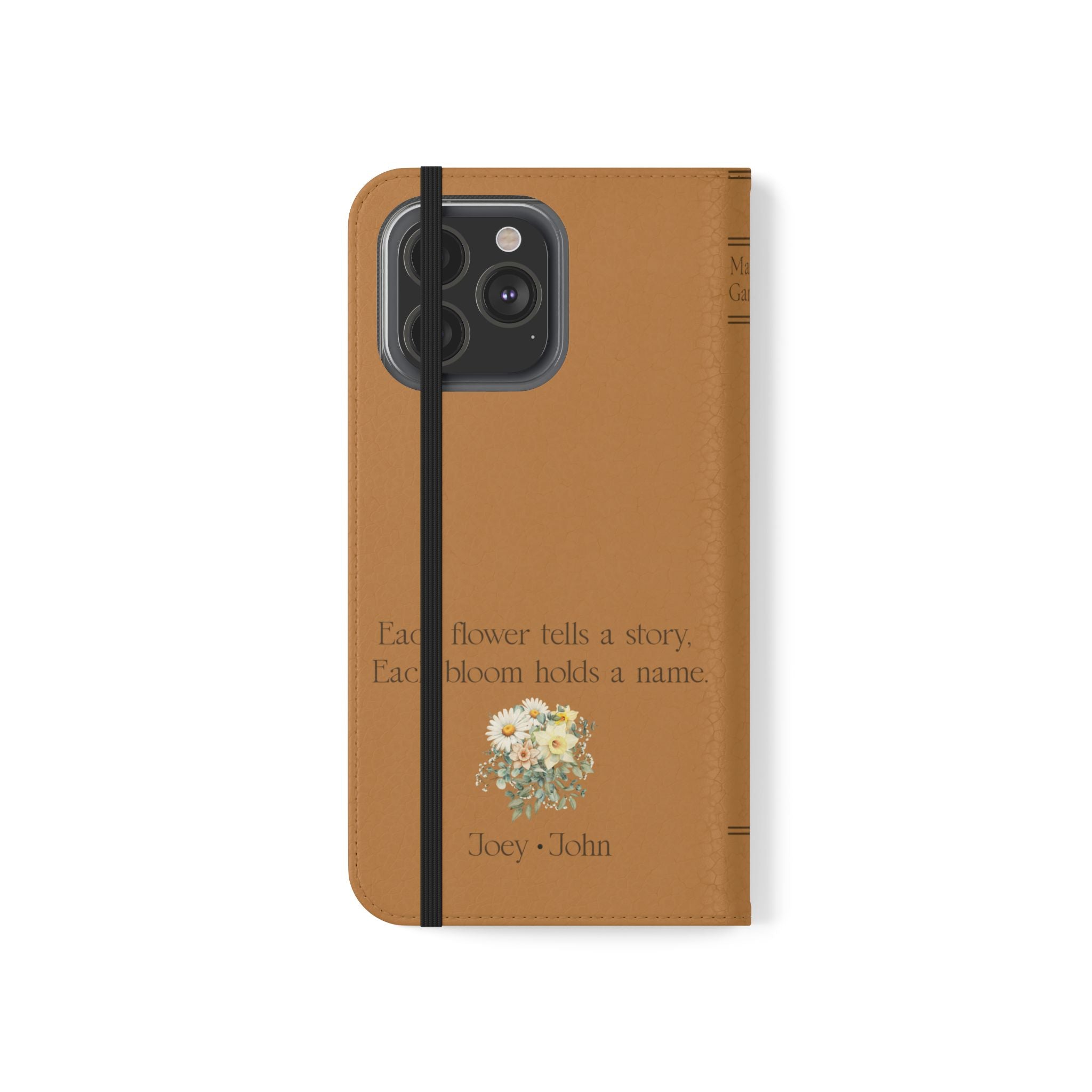 Custom "Mamas Garden" Birth Flower Book Phone Case