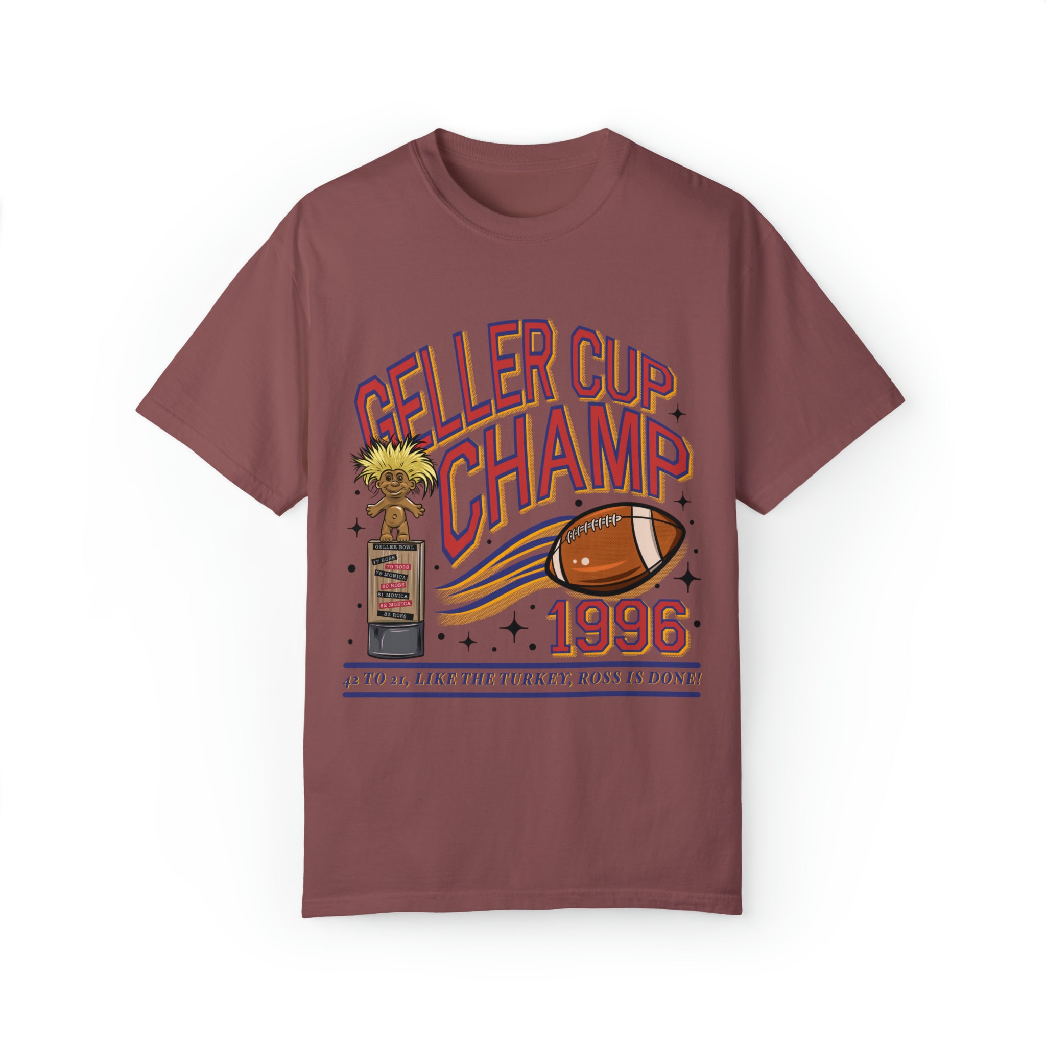 Geller Cup Champ Shirt, Thanksgiving Shirts, Friends Thanksgiving Tee, Friendsgiving Shirts, Football Shirt, Geller Bowl, Turkeybowl Shirt - Gathering Littles