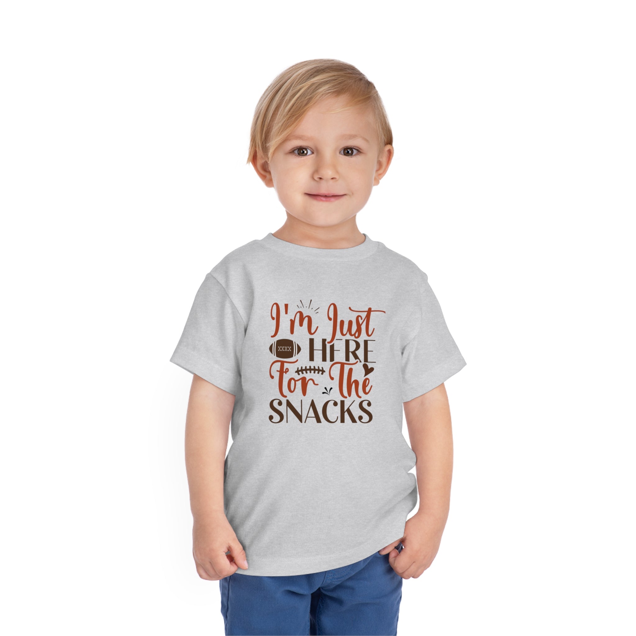 Football Season Toddler Tee, "Just Here for the Snacks" Tee - Gathering Littles