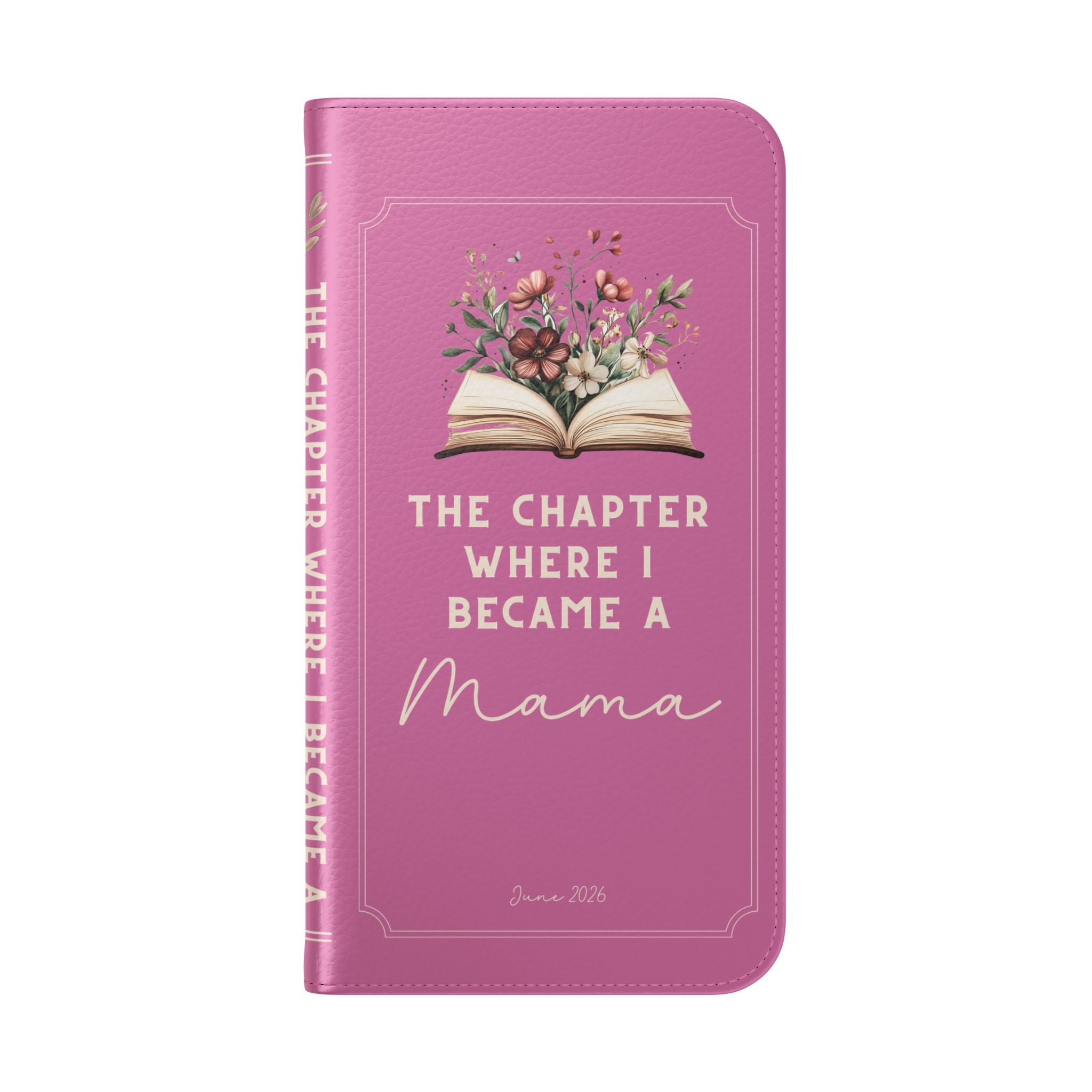 Custom "First Chapter" Book Phone Case for New Moms