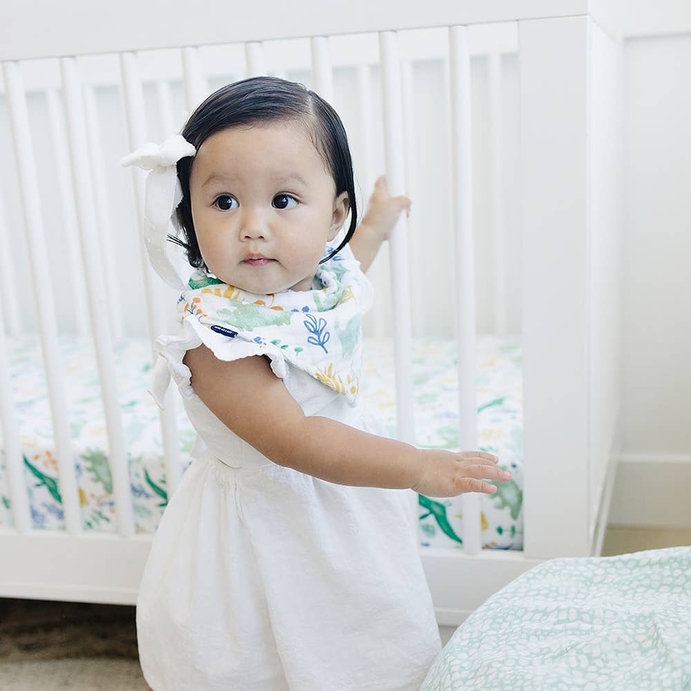 Dino Roar + Upscale Classic Muslin Bandana Bib Set