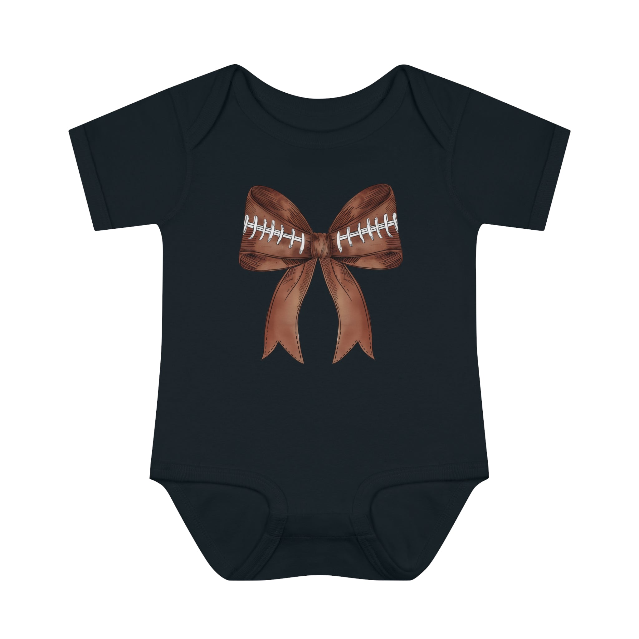 Baby Football Bow Bodsuit