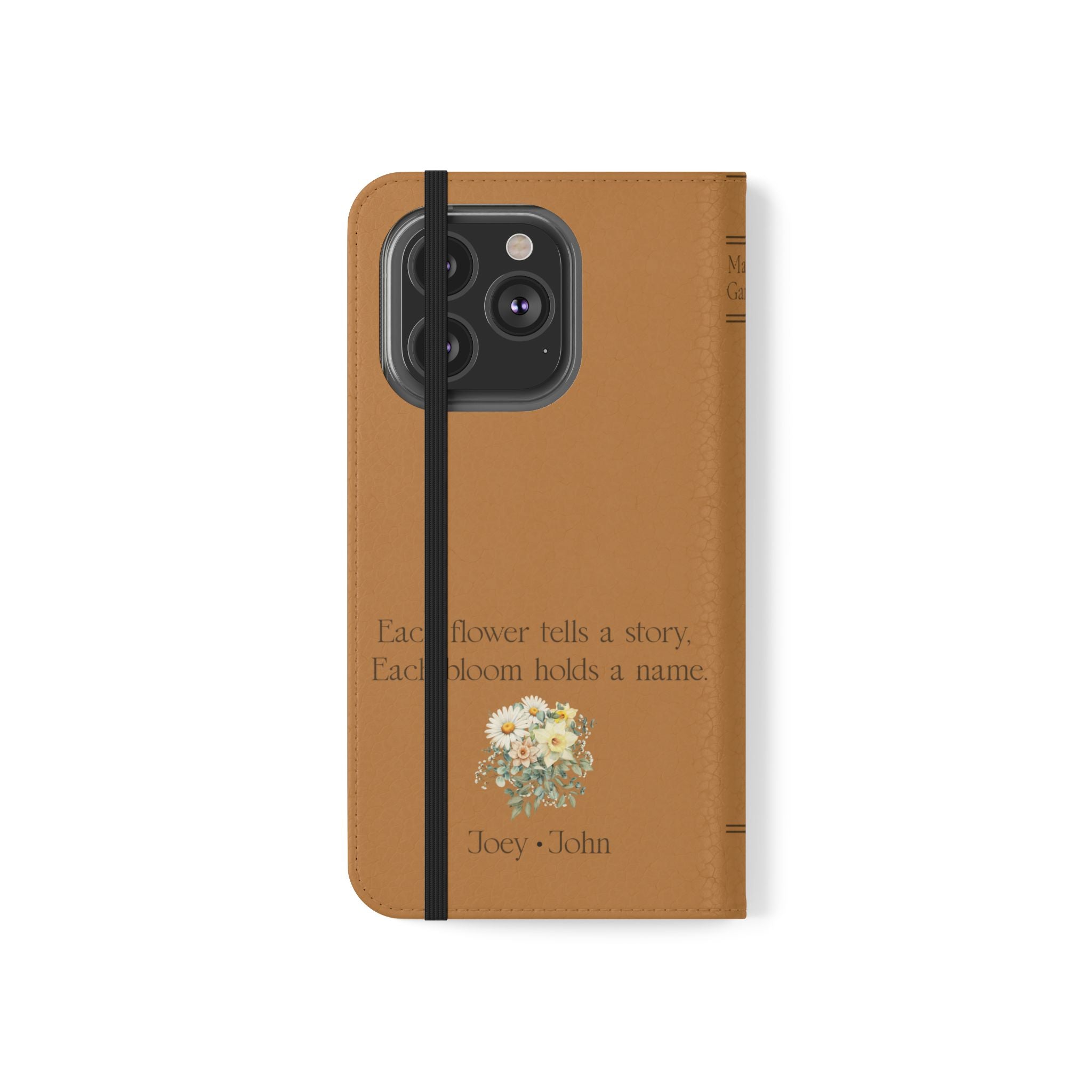 Custom "Mamas Garden" Birth Flower Book Phone Case