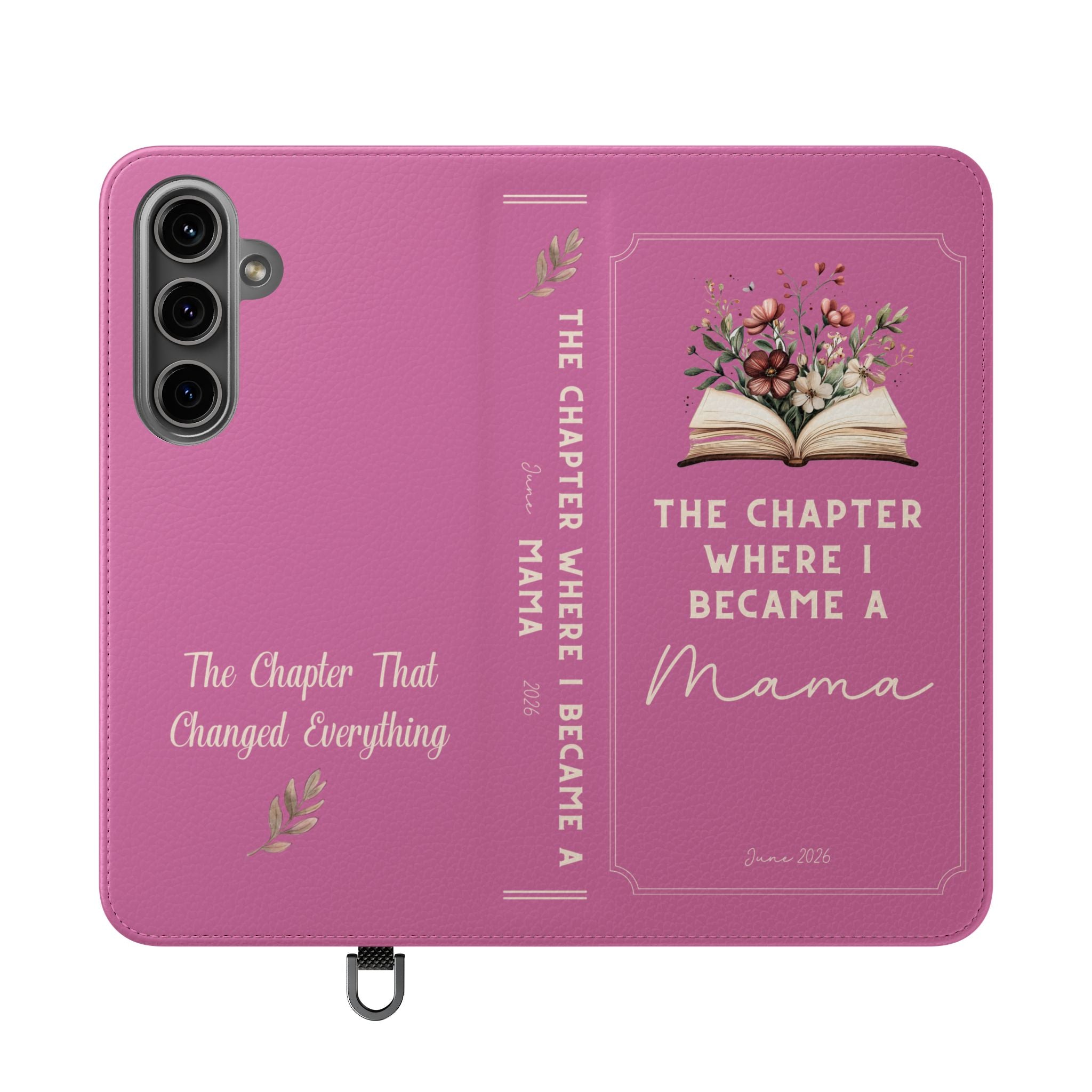 Custom "First Chapter" Book Phone Case for New Moms