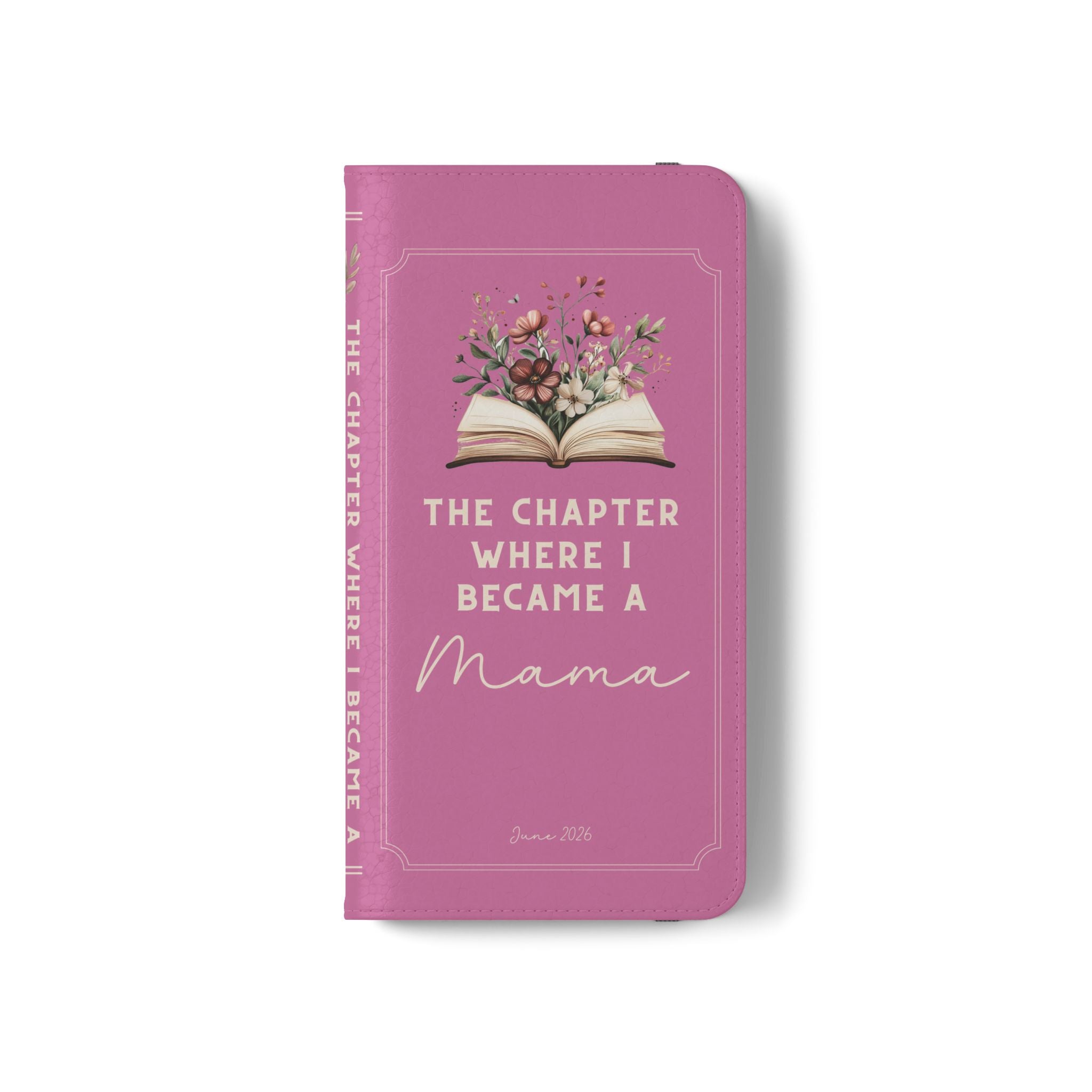 Custom "First Chapter" Book Phone Case for New Moms