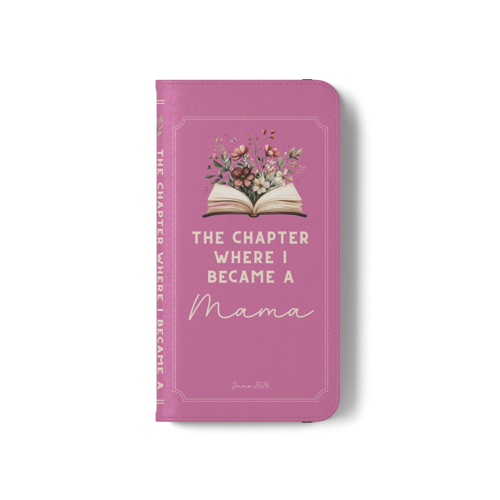 Custom "First Chapter" Book Phone Case for New Moms