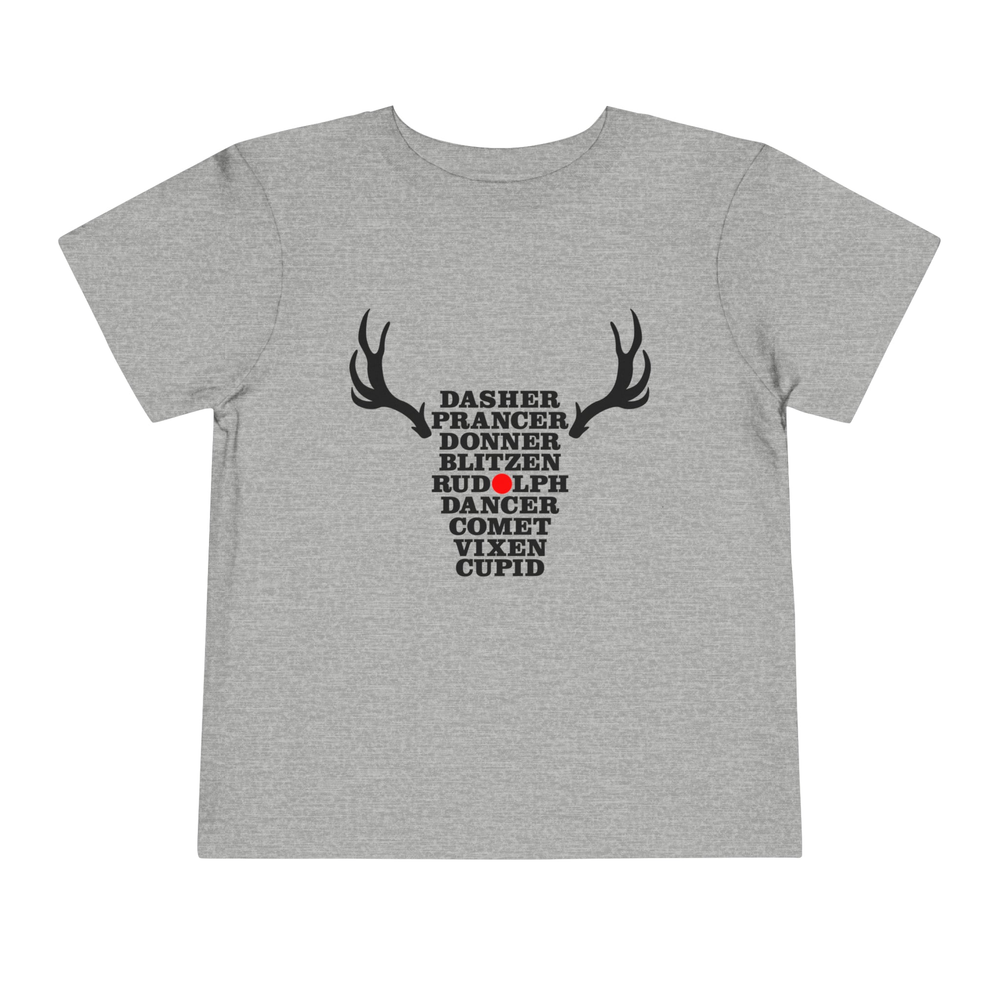 Toddler Christmas Shirt - Names of the Reindeers Christmas Shirt - Holiday Natural Infant, Toddler & Youth Tee - Gathering Littles