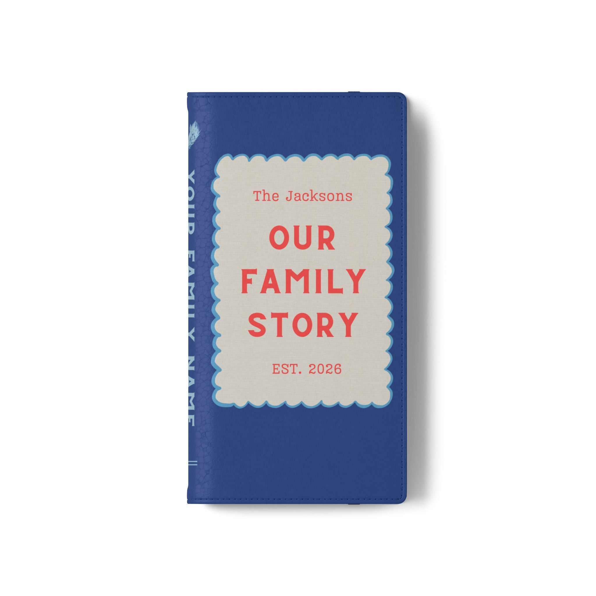 Custom "Our Family Story" Book Phone Case