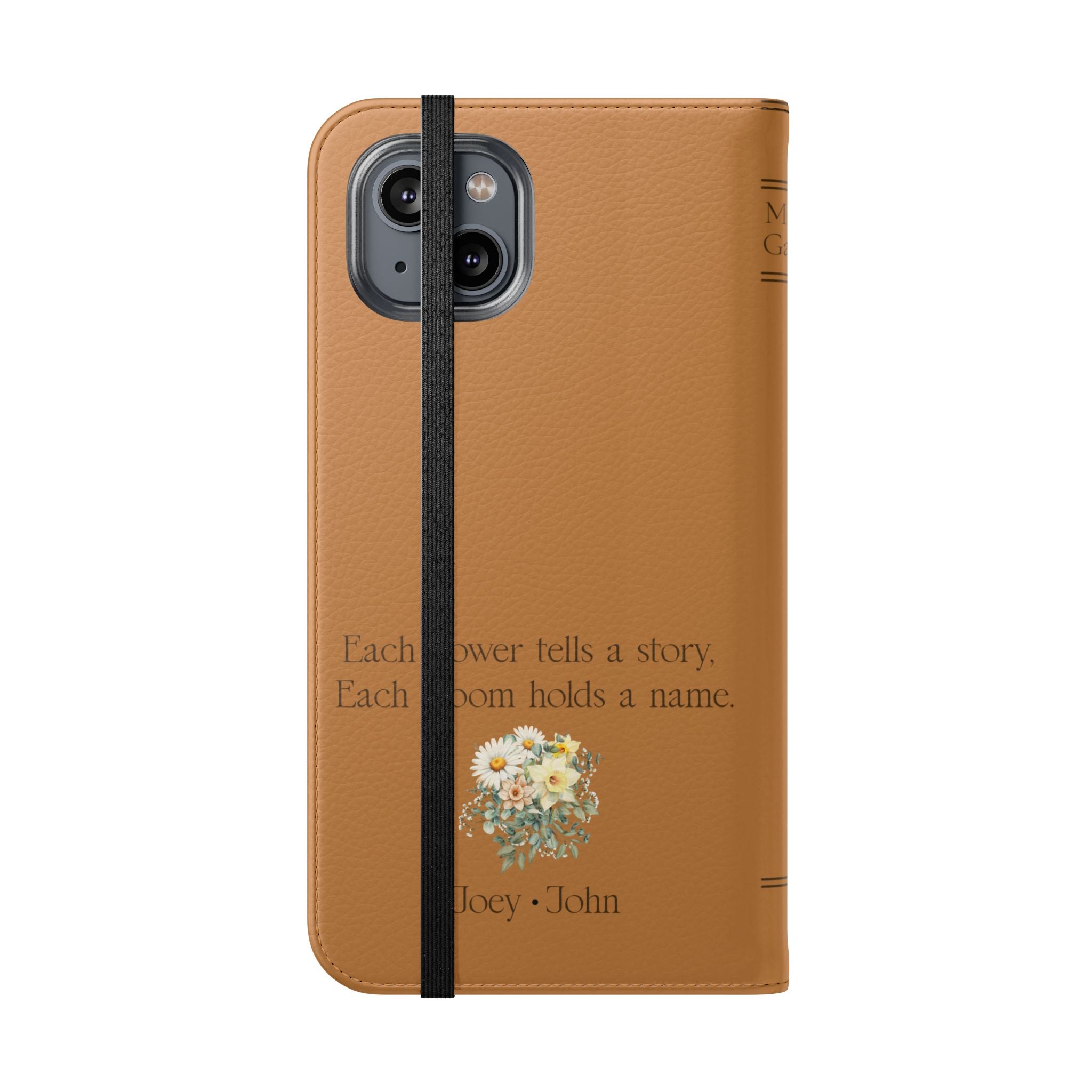 Custom "Mamas Garden" Birth Flower Book Phone Case