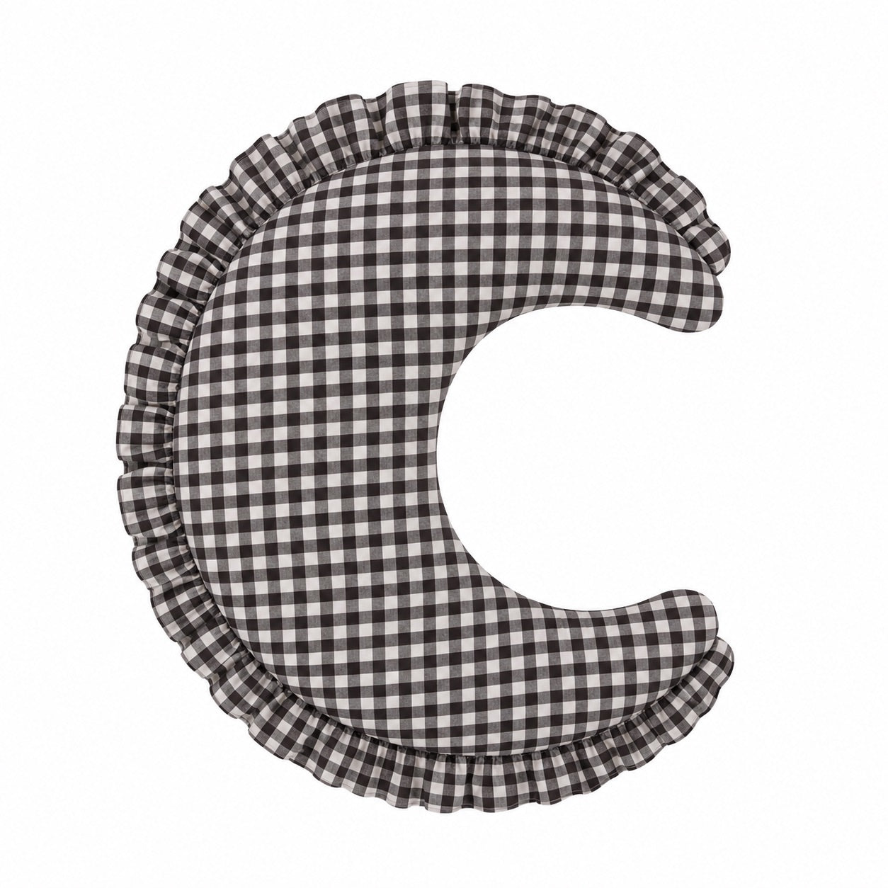 Gingham Feeding Support Ruffle Nursing Pillow Cover
