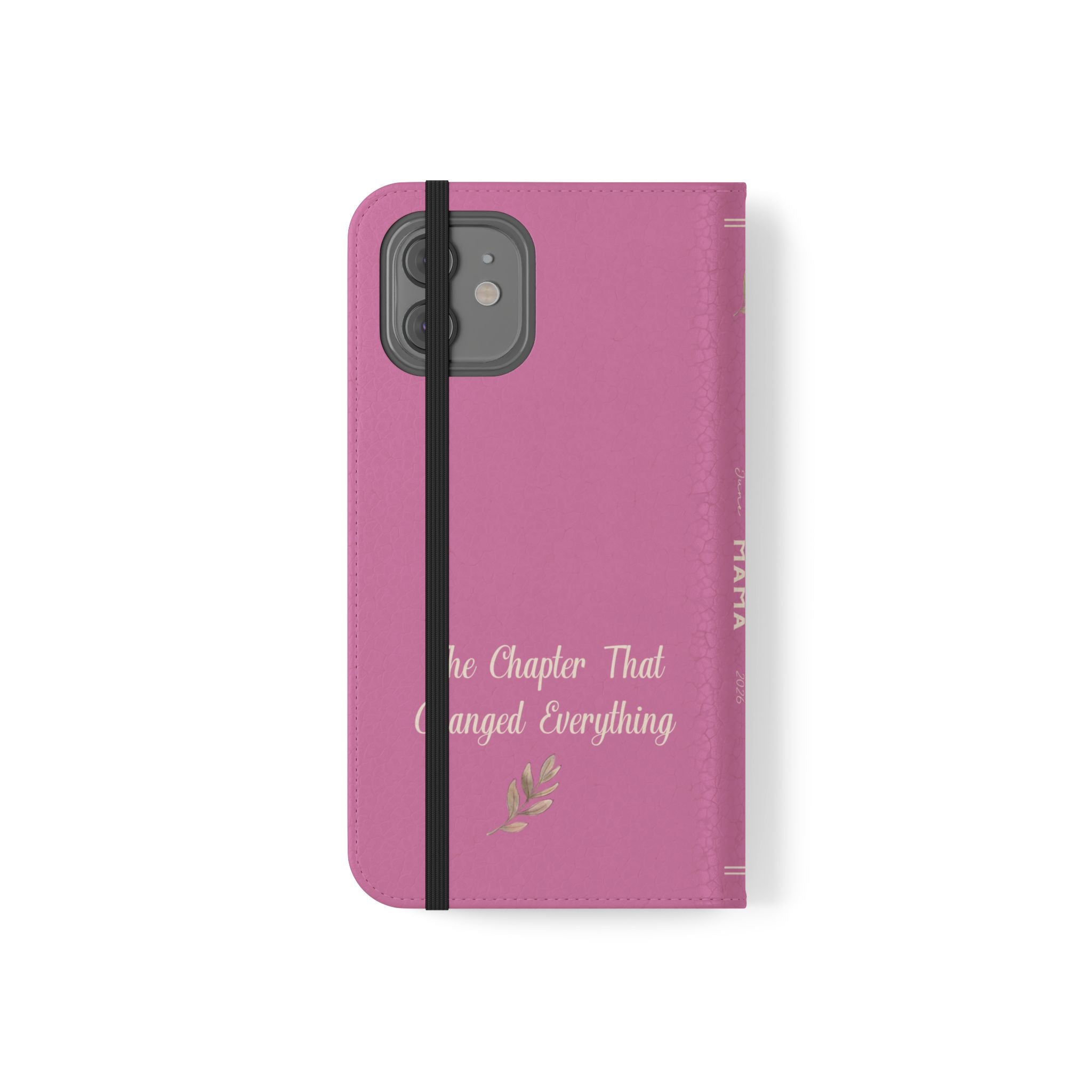 Custom "First Chapter" Book Phone Case for New Moms