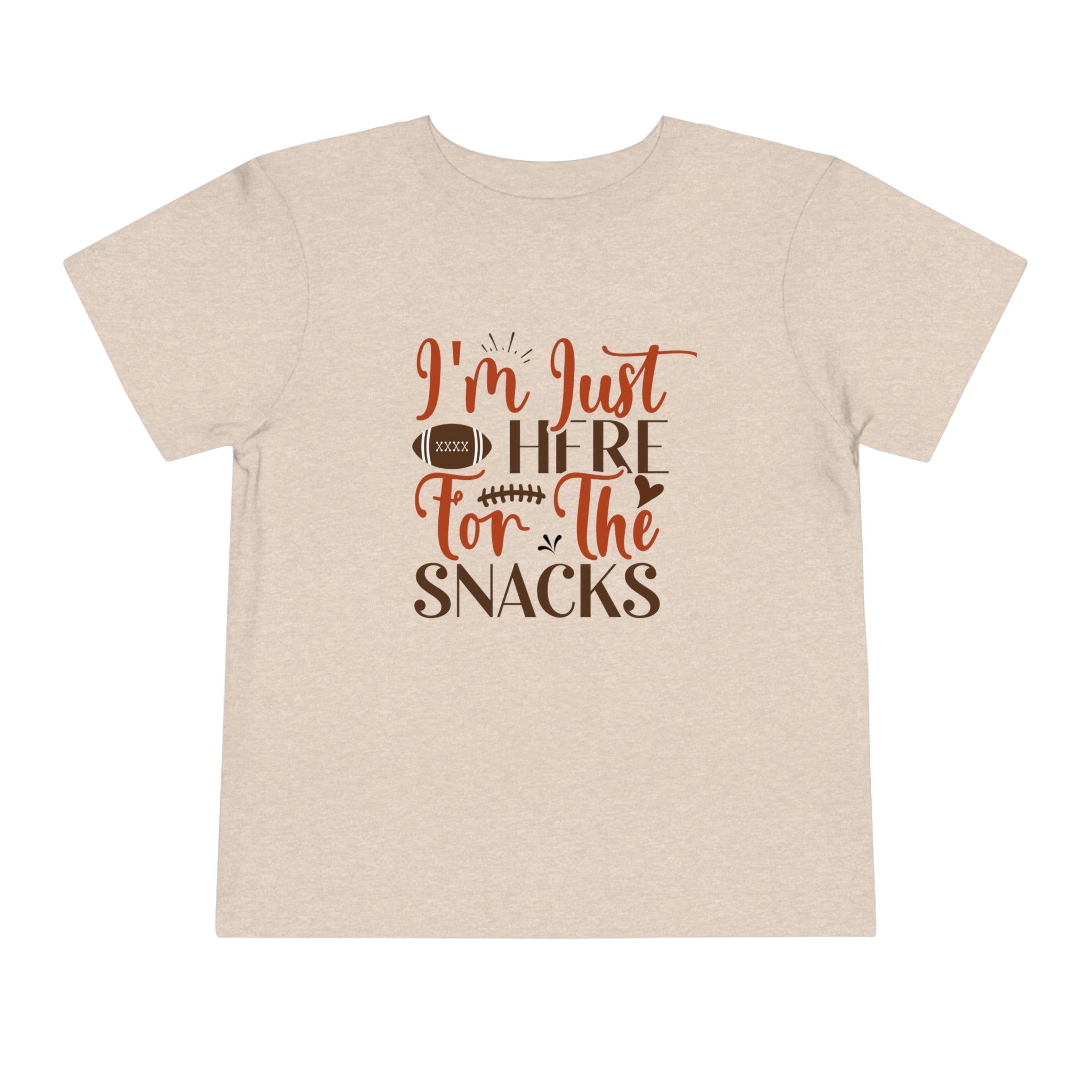 Football Season Toddler Tee, "Just Here for the Snacks" Tee - Gathering Littles
