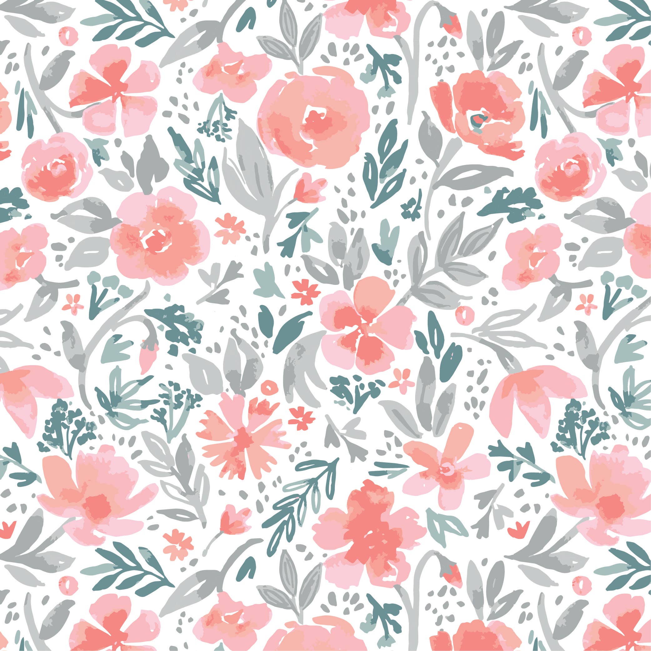 Whimsical Floral Baby Hooded Towel