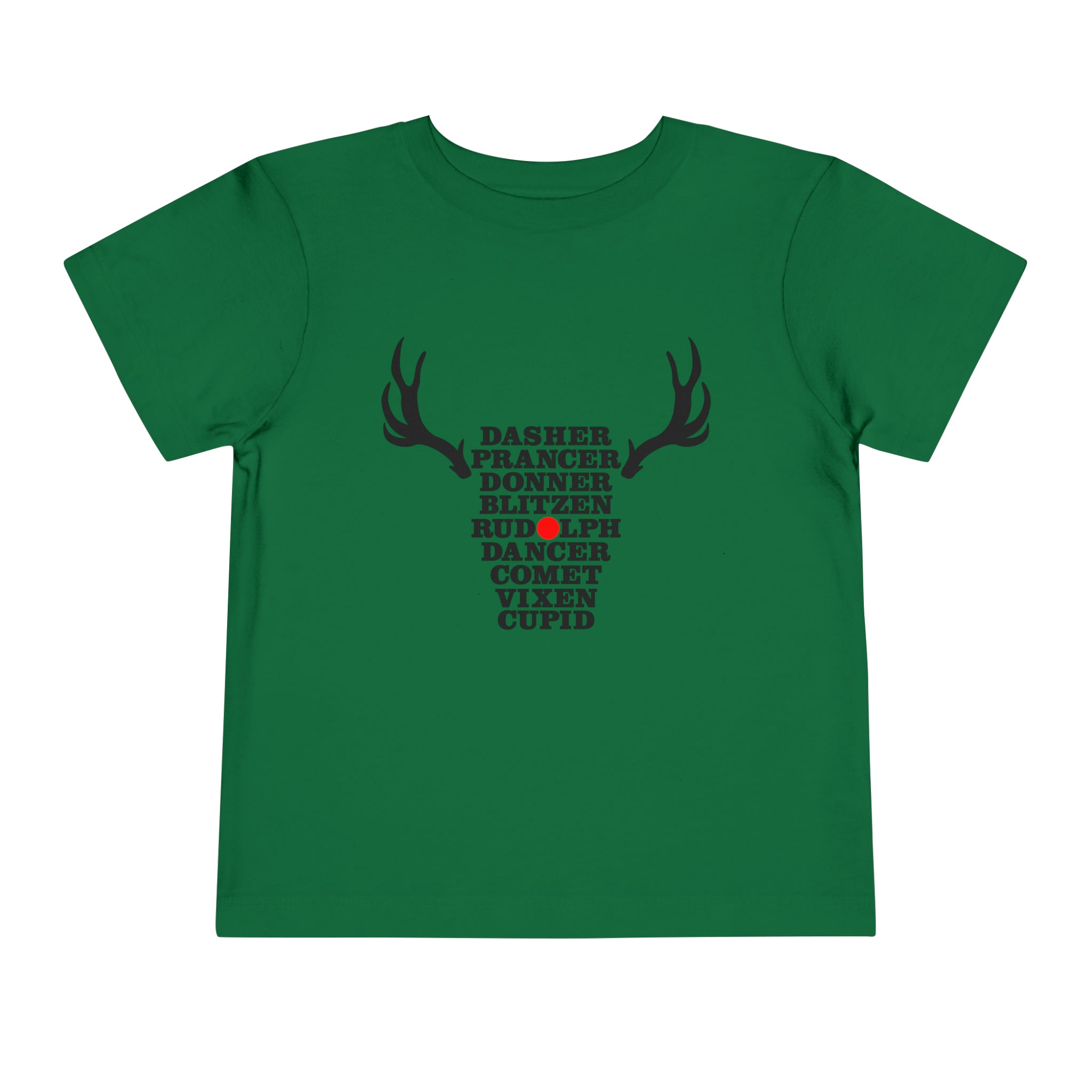 Toddler Christmas Shirt - Names of the Reindeers Christmas Shirt - Holiday Natural Infant, Toddler & Youth Tee - Gathering Littles