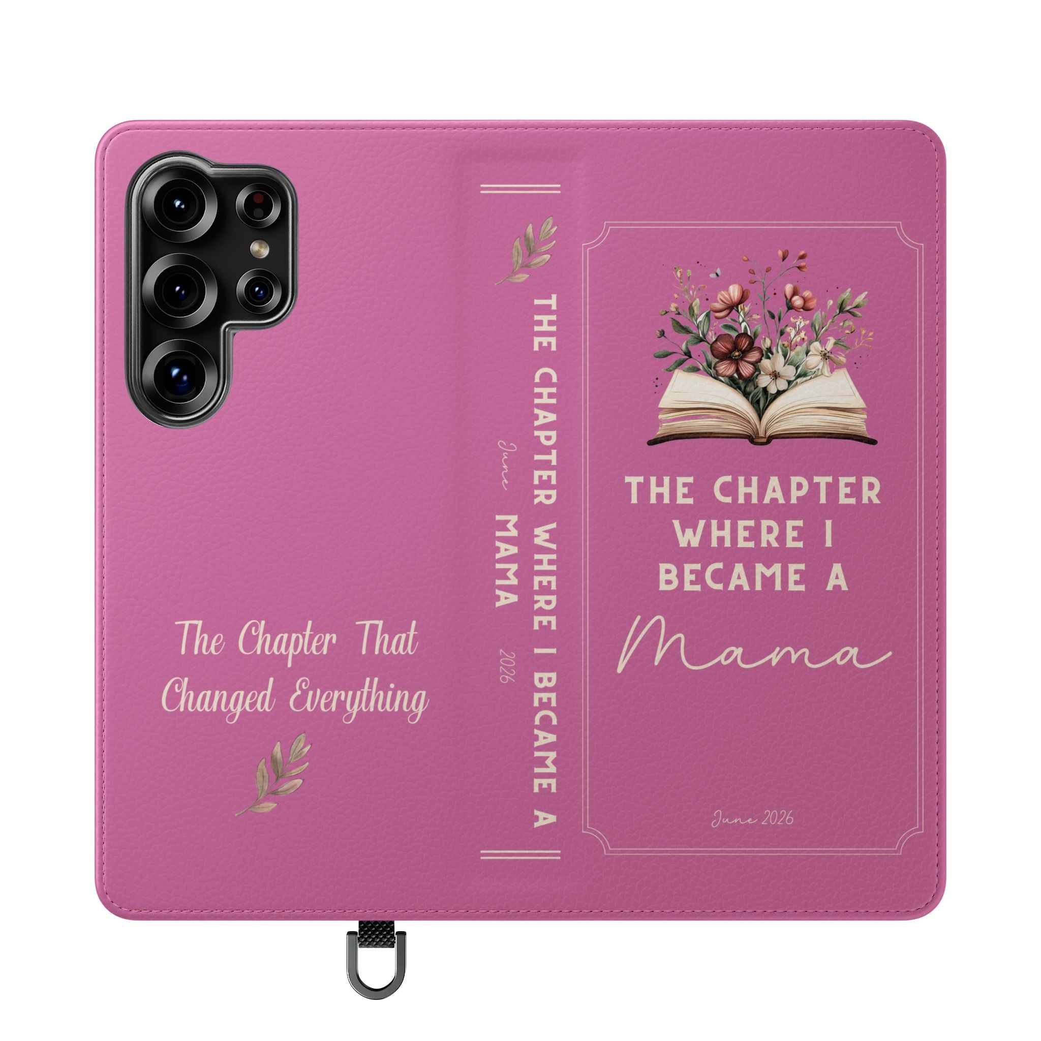 Custom "First Chapter" Book Phone Case for New Moms
