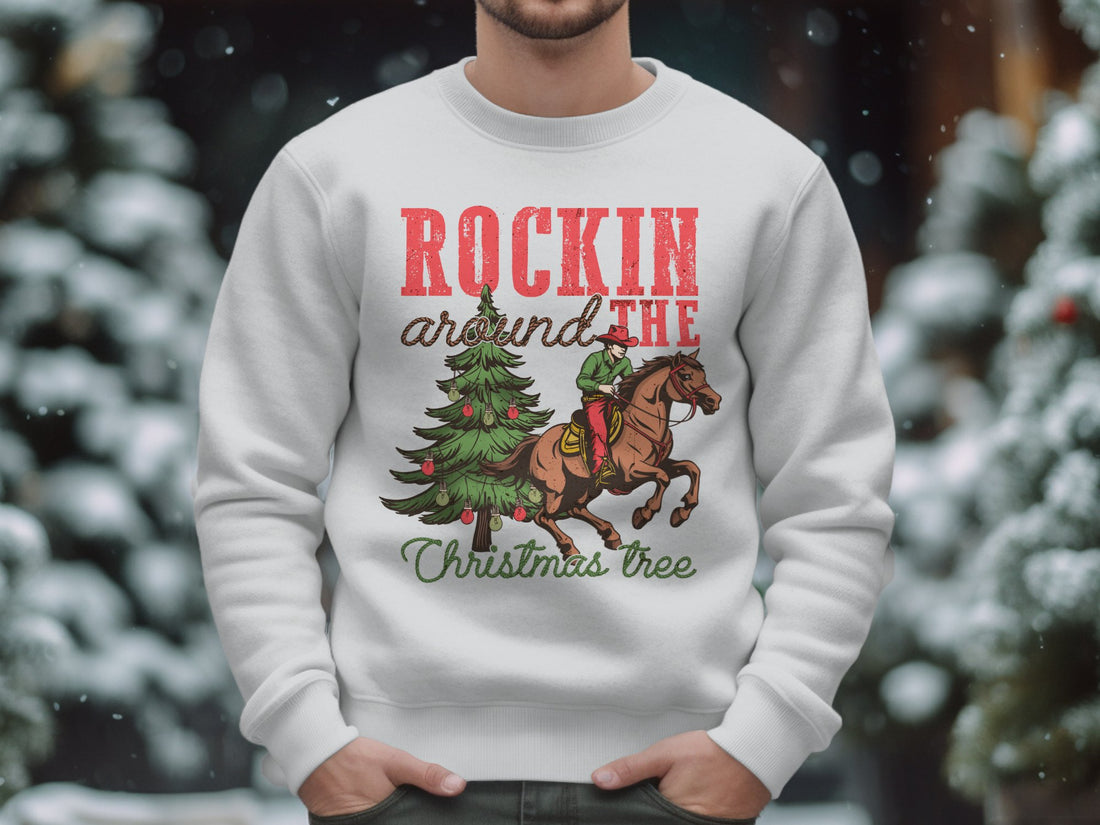 Vintage Christmas Western Shirt, Cowboy Christmas Shirt, Men&