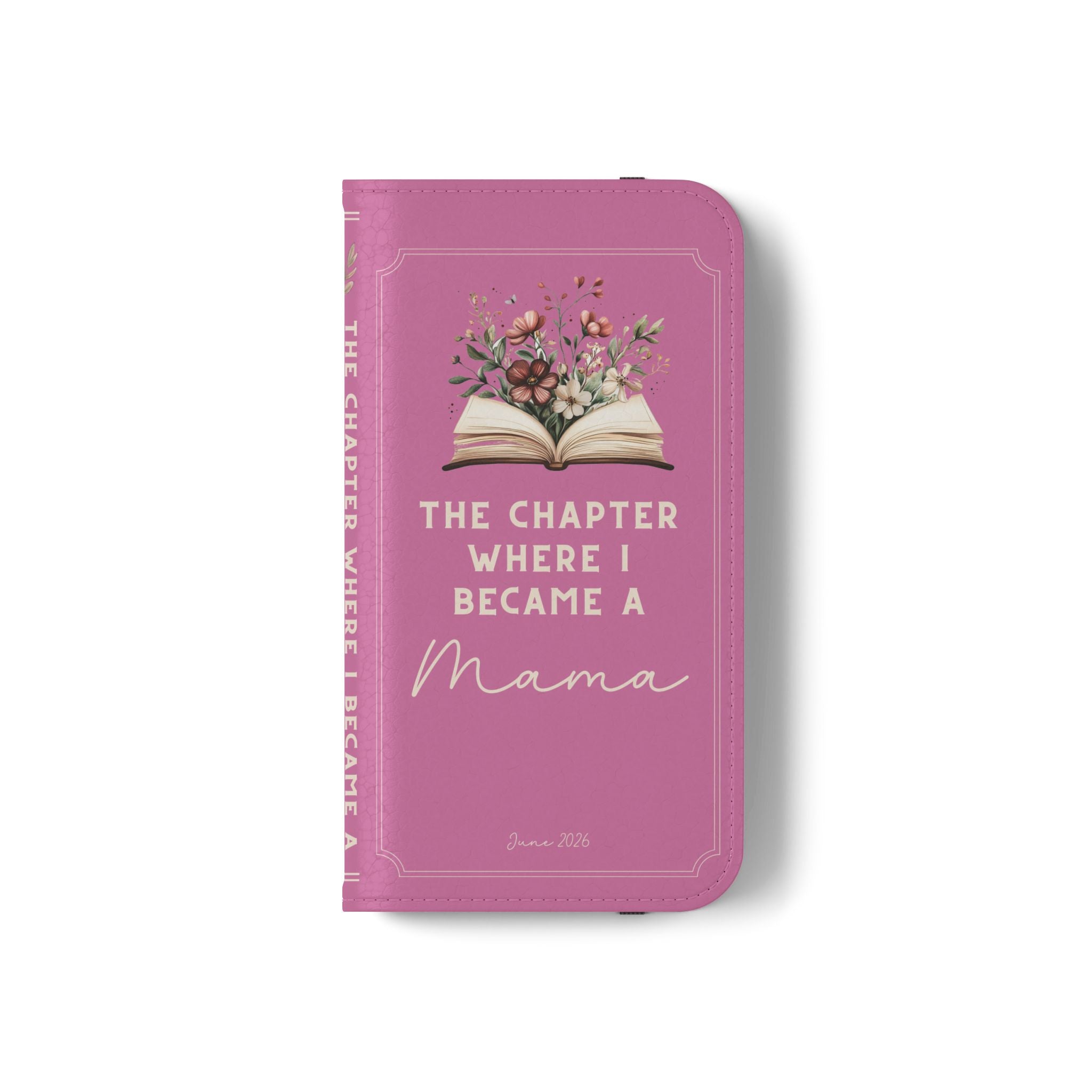 Custom "First Chapter" Book Phone Case for New Moms