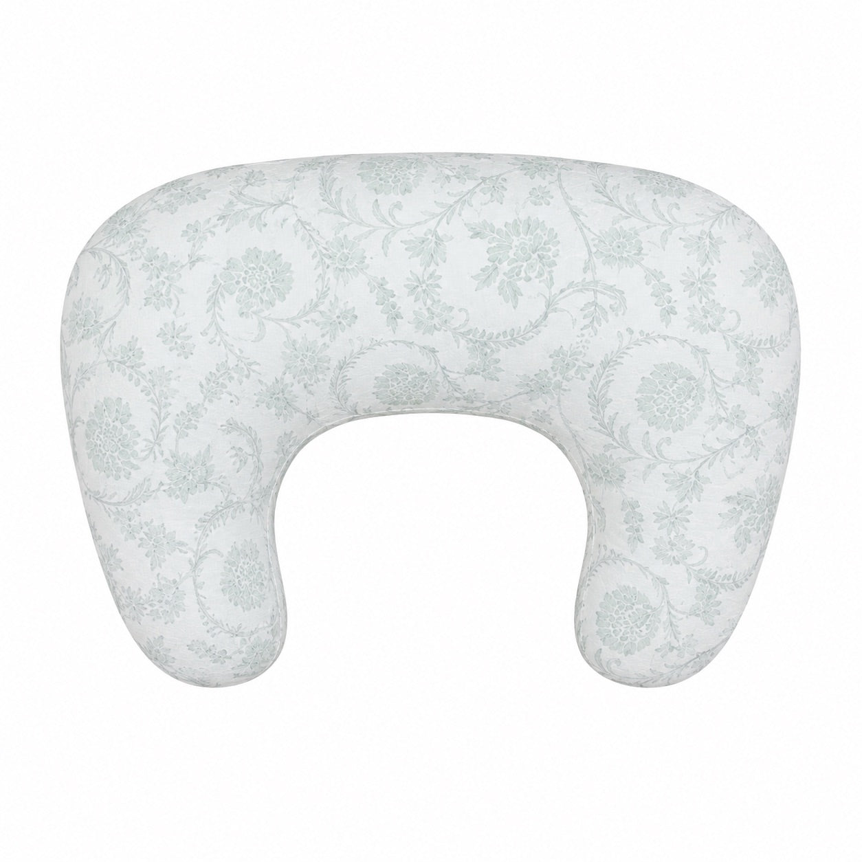 Sage Green Chinoiserie Ruffle Nursing Pillow Cover