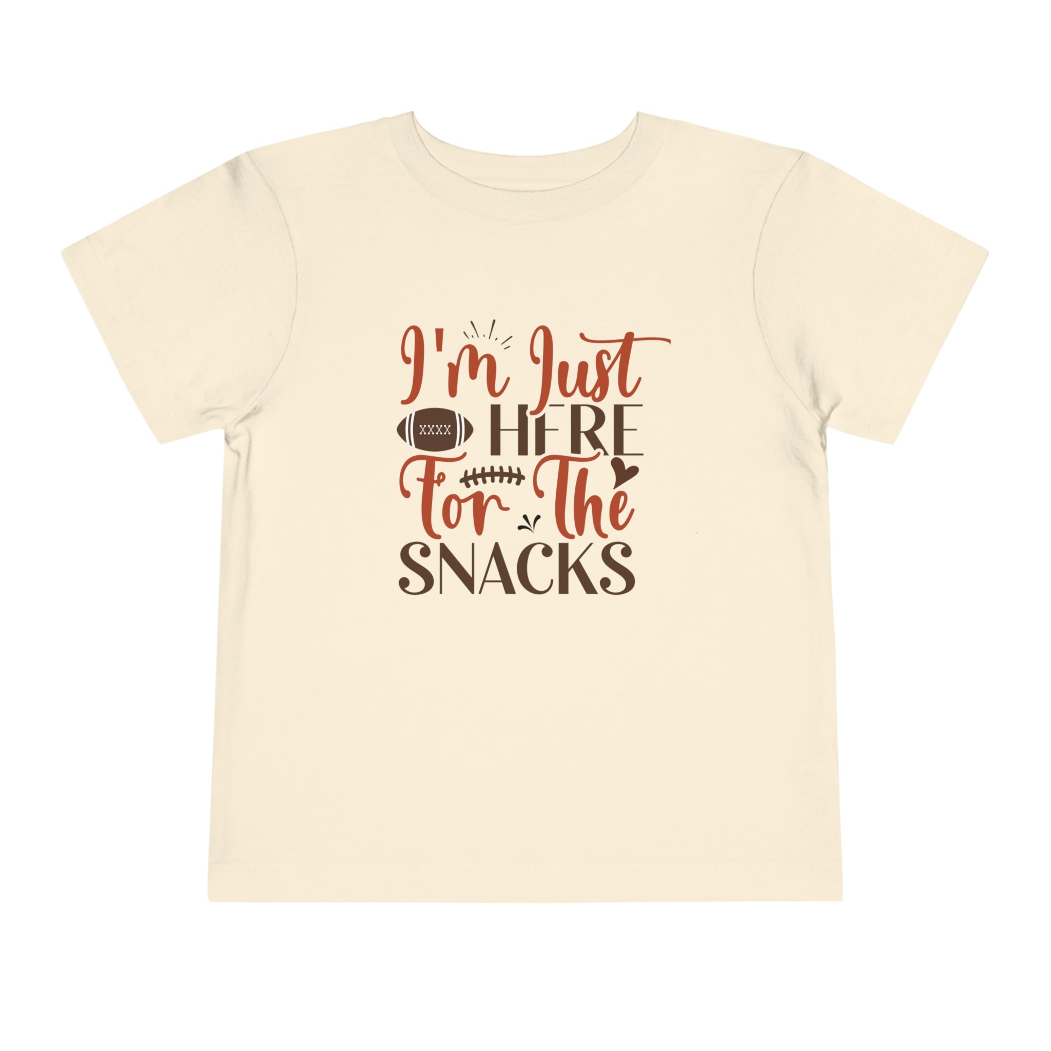 Football Season Toddler Tee, "Just Here for the Snacks" Tee - Gathering Littles