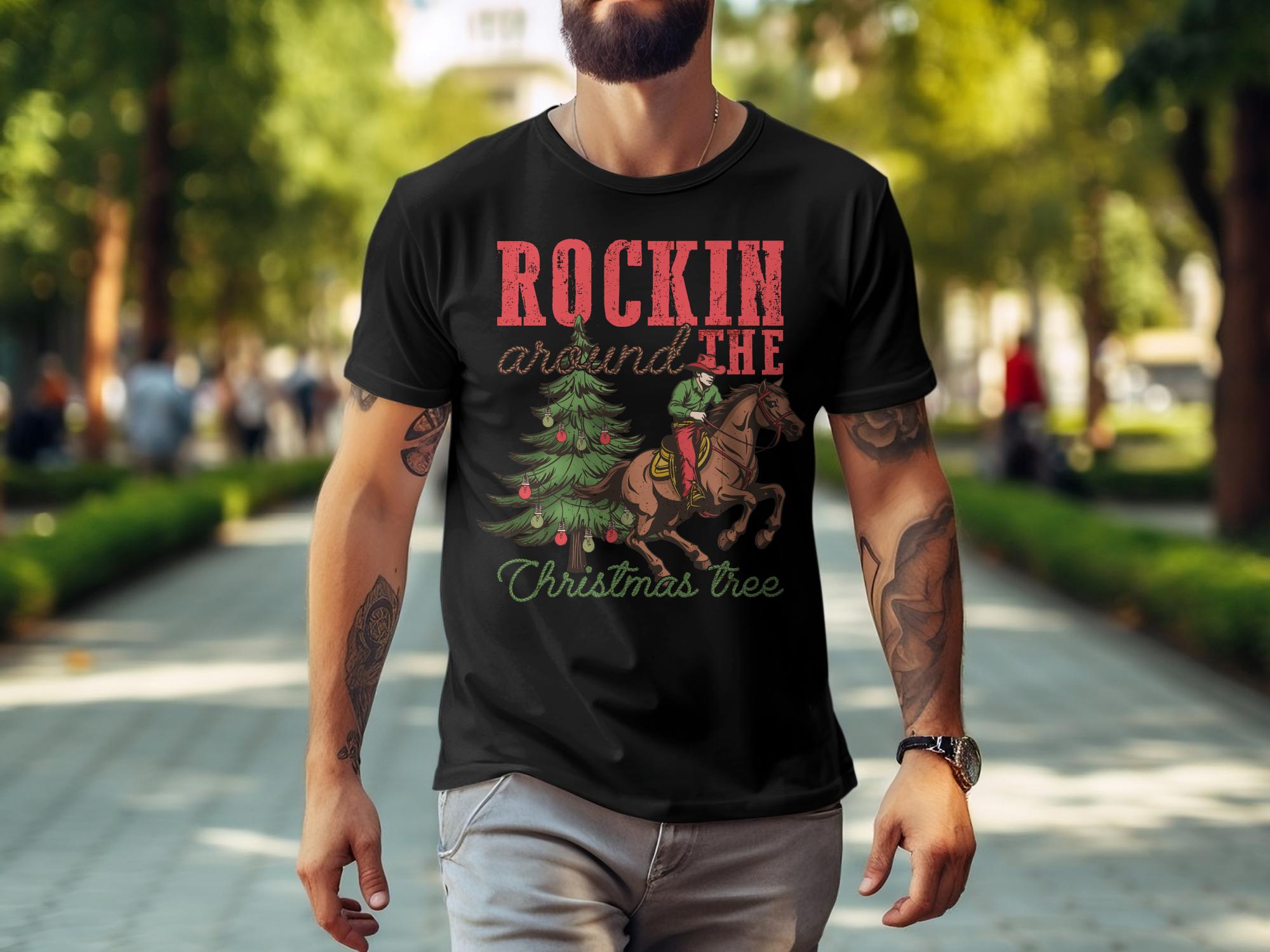 Vintage Christmas Western Shirt, Cowboy Christmas Shirt, Men&